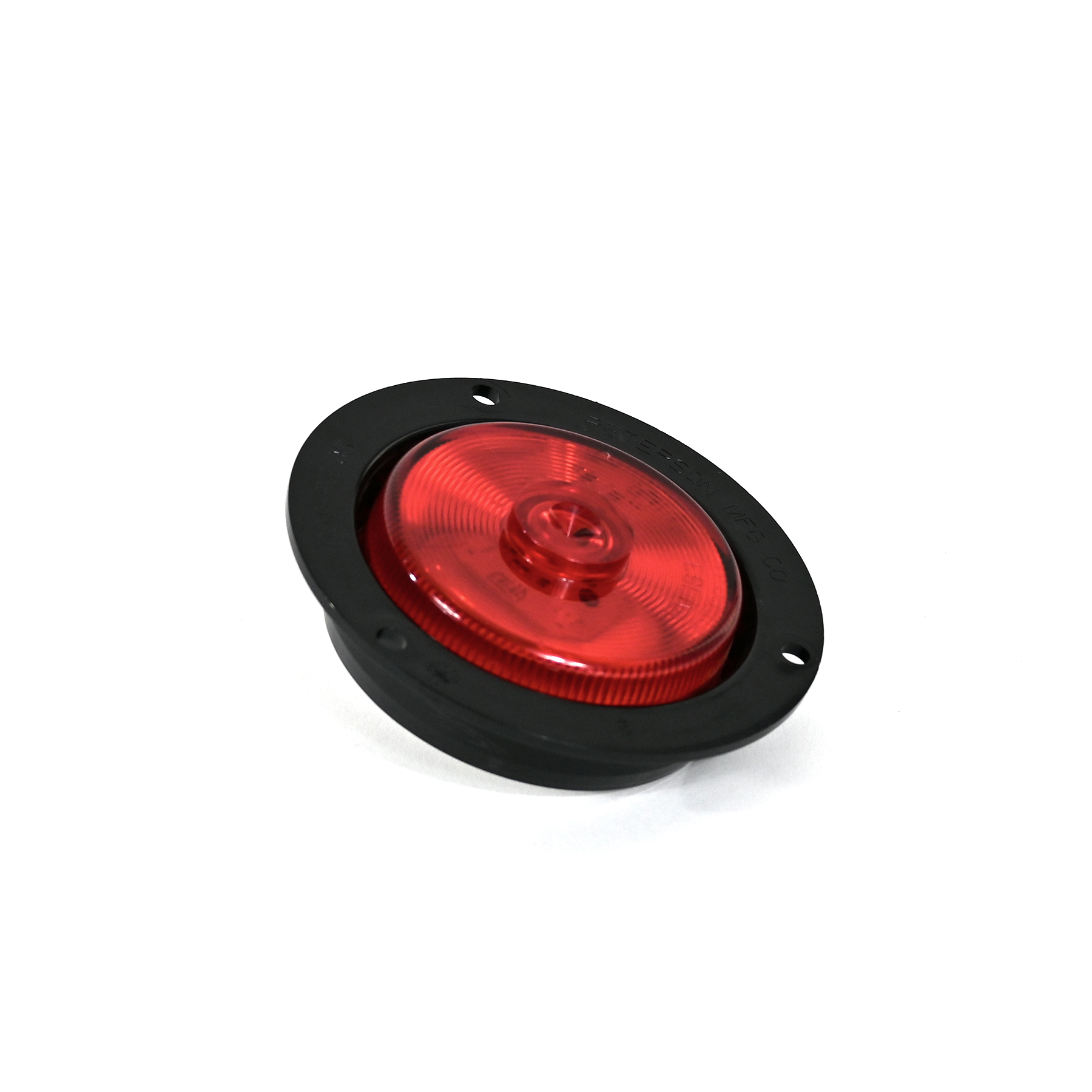 Peterson / Reitnouer Red Lens Round Light 2.5" Marker/Clearance w/ Flange