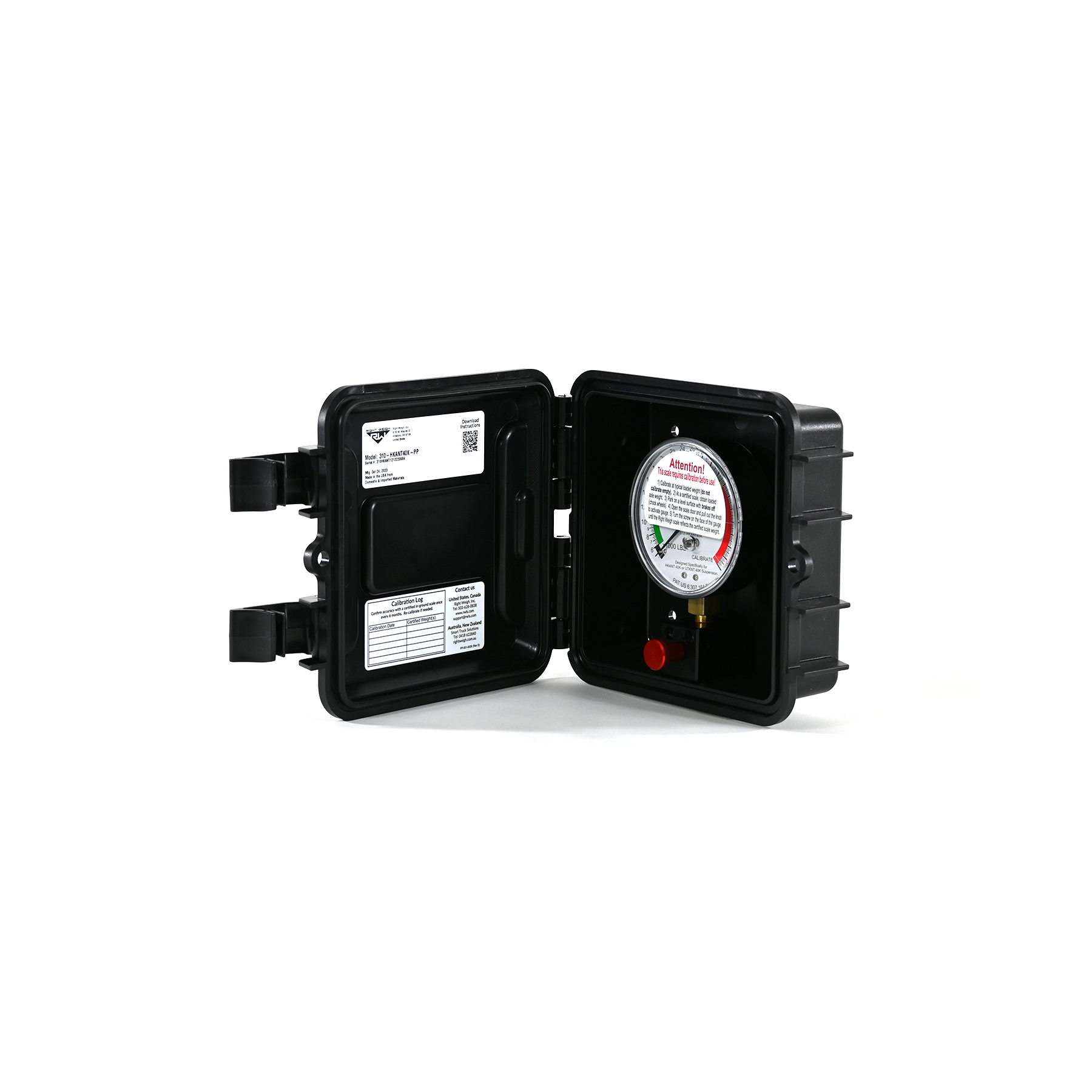 Right Weigh Scale for Hendrickson Suspension Route One Trailers