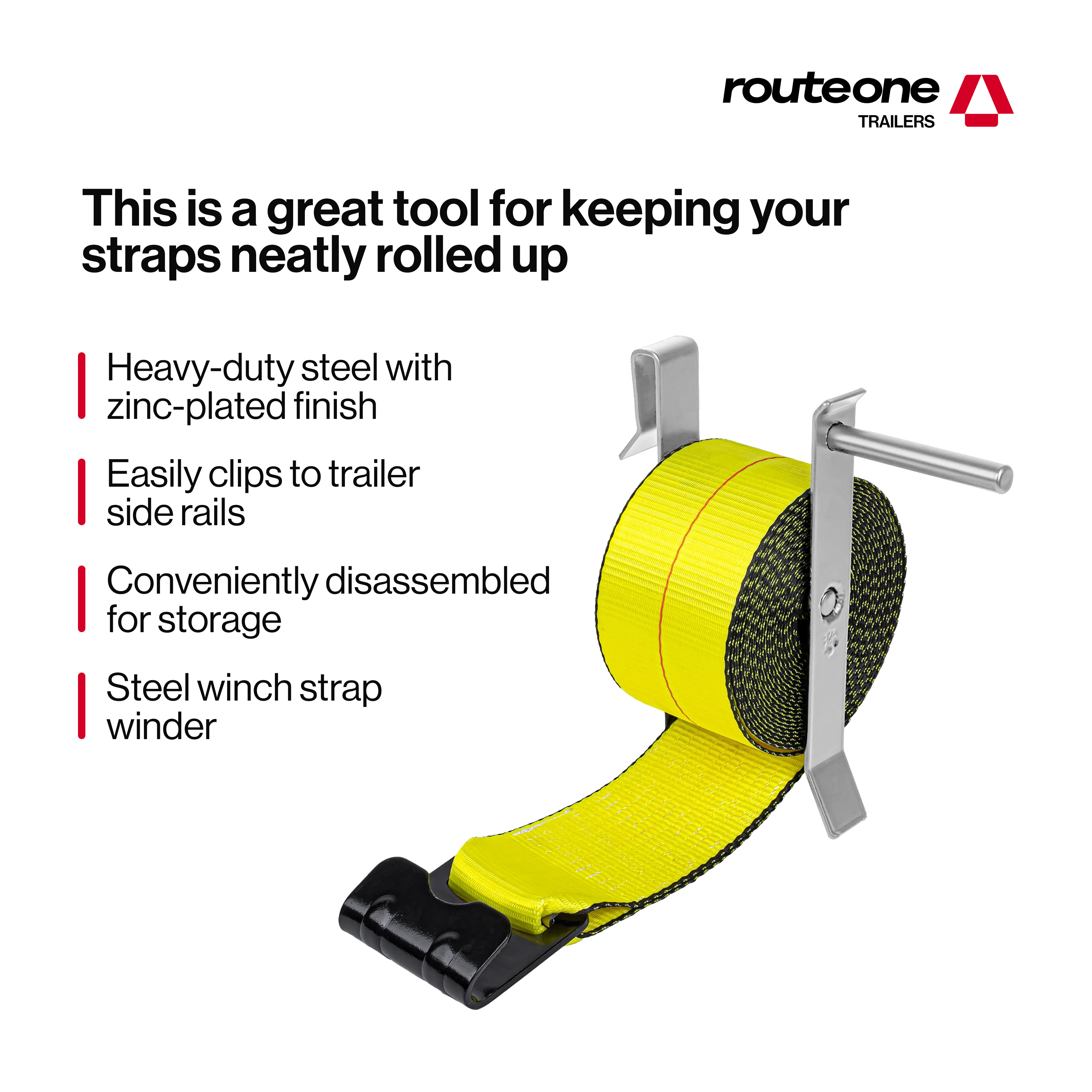 Winch Strap Winder Side Rail