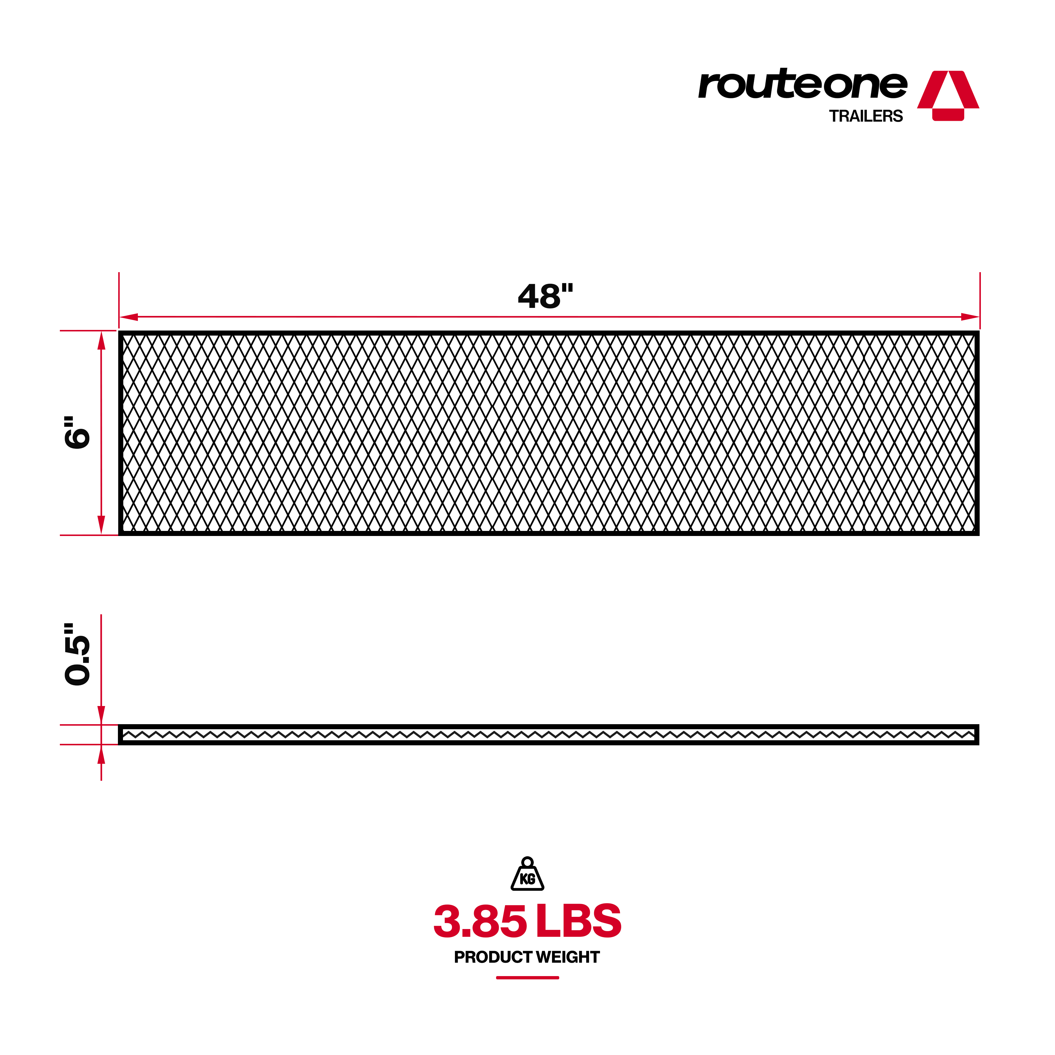 Rubber Coil Mats 1/2 inch Thick (6" x 48")