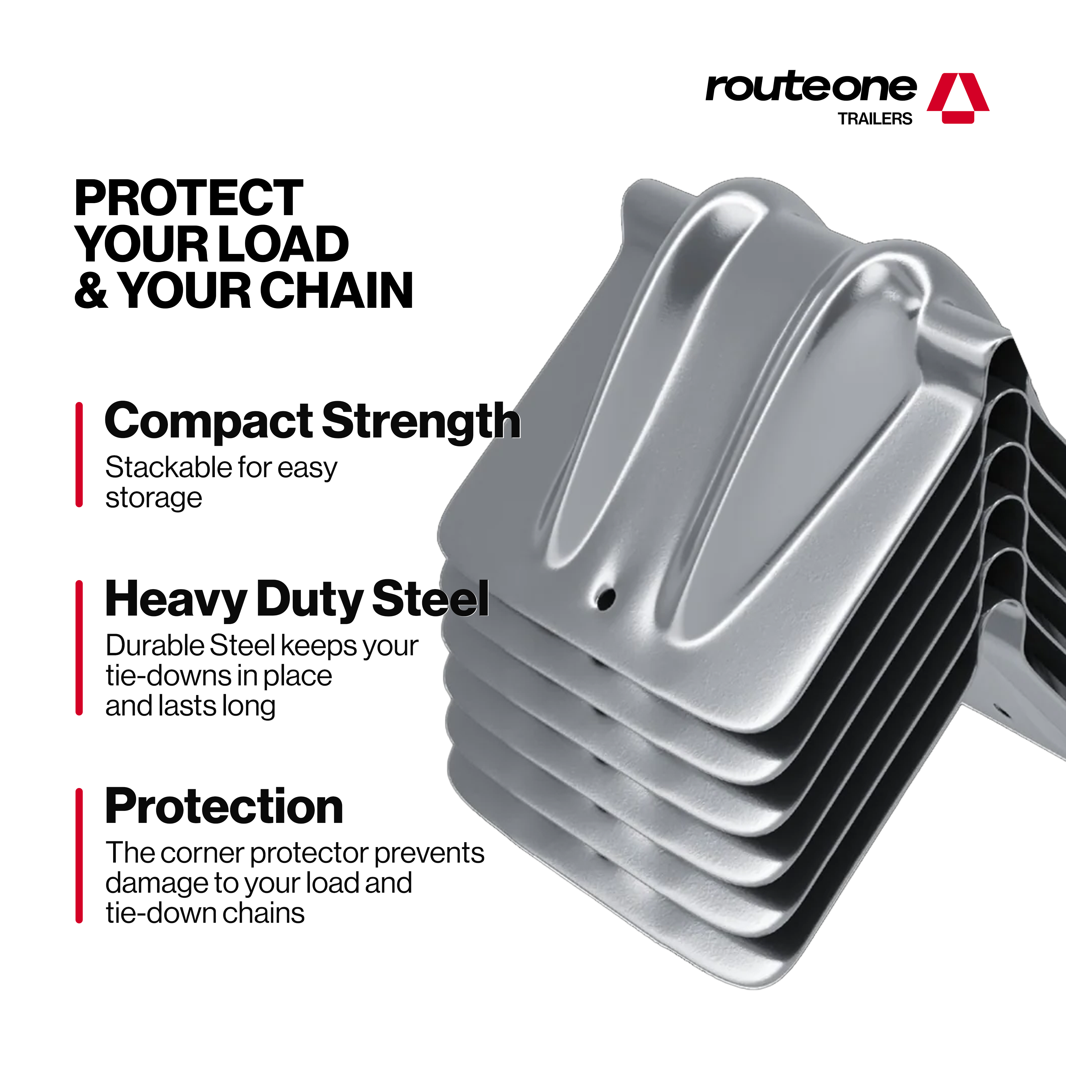 Steel Corner Protector 6" x 4" Route One Trailers