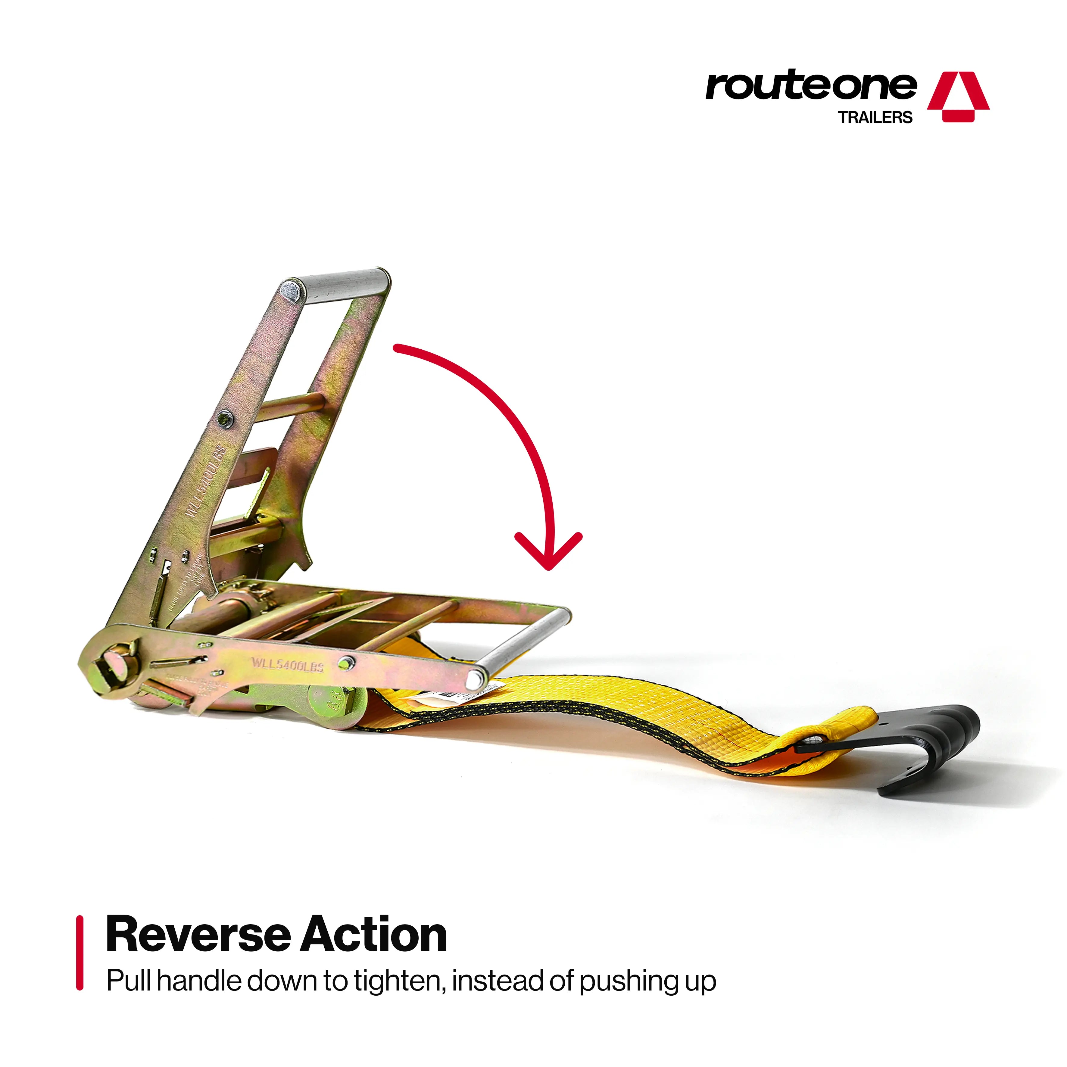 4” Flat Hook Ratchet – No Strap | Flatbed Cargo Tie Down Route One Trailers