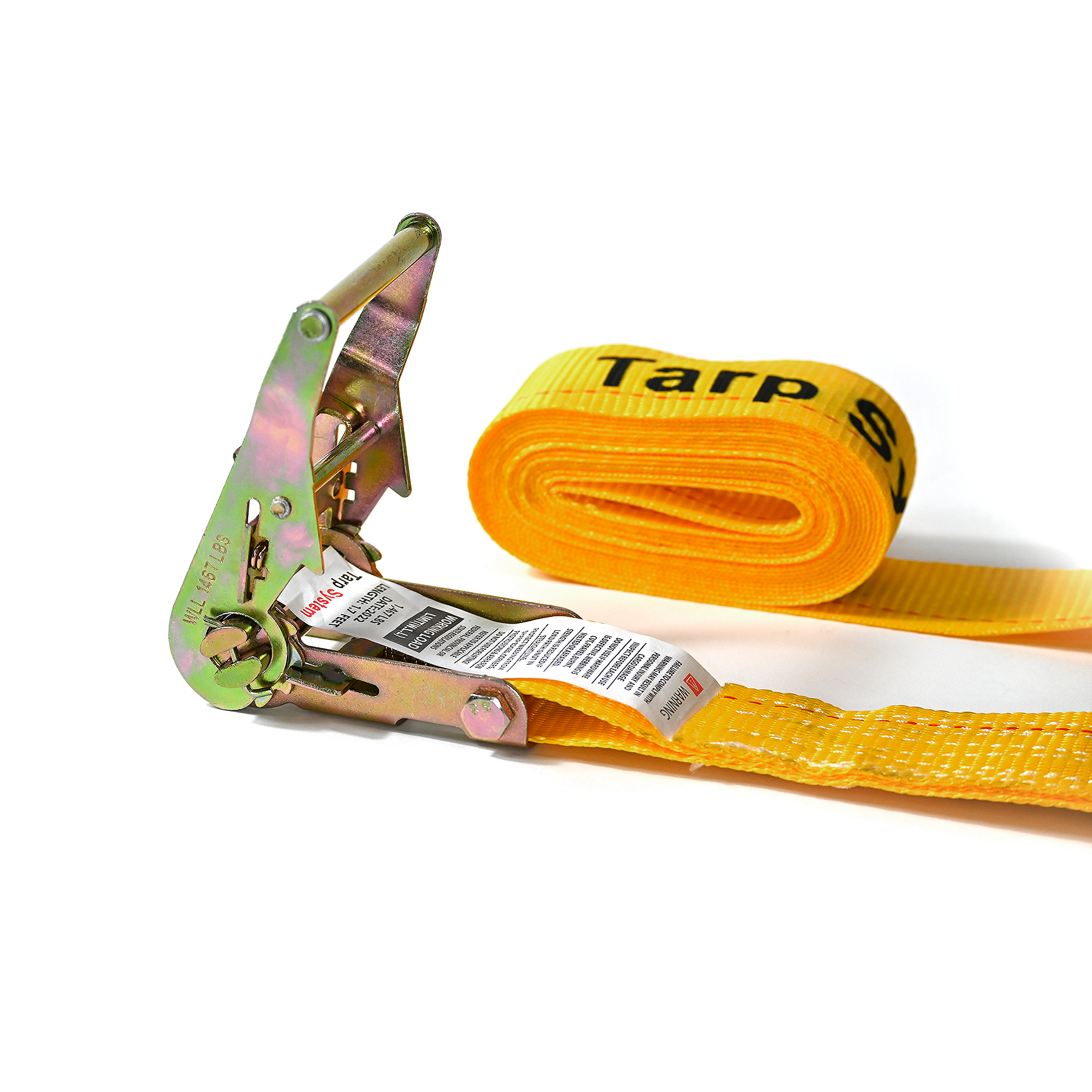 2” x 16’ Ratchet Strap for E-Track Systems | Cargo Tie Down Route One Trailers