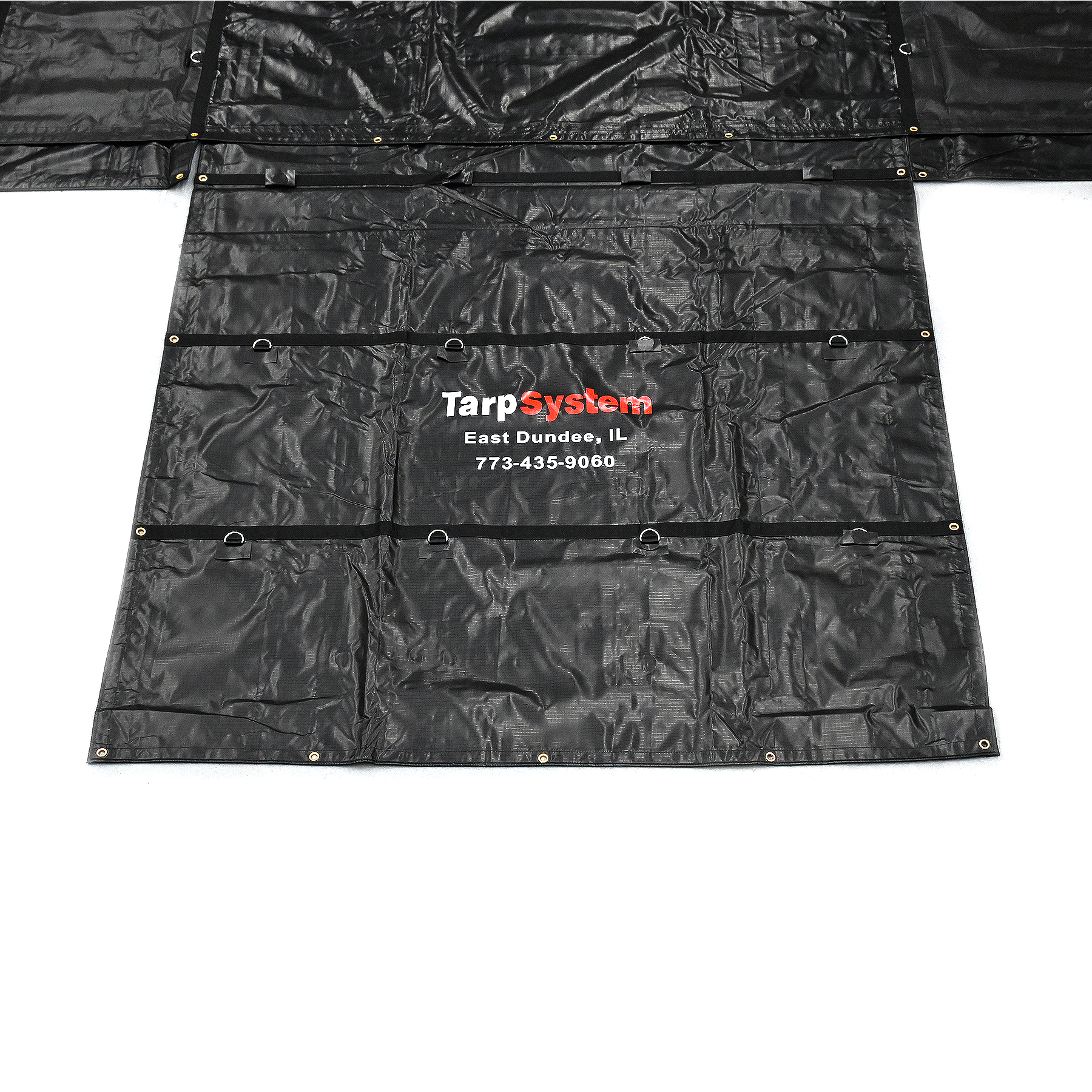 8ft Super Vinyl Lumber Tarp 24’ x 27’ w/ Flap Route One Trailers