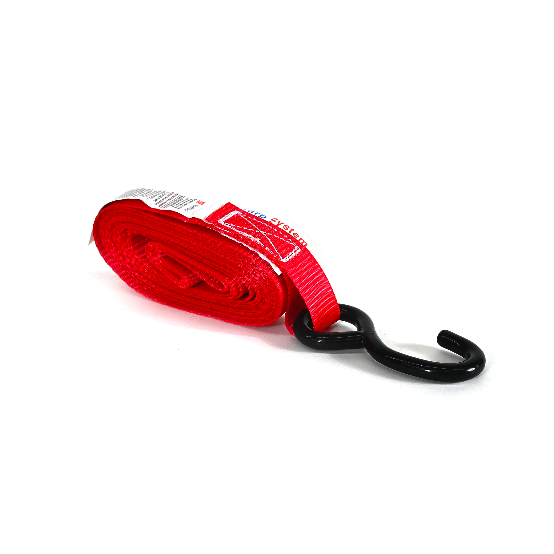 1" x 15' Ratchet Cargo Strap w S Hooks includes loop strap and bag (4 pcs)