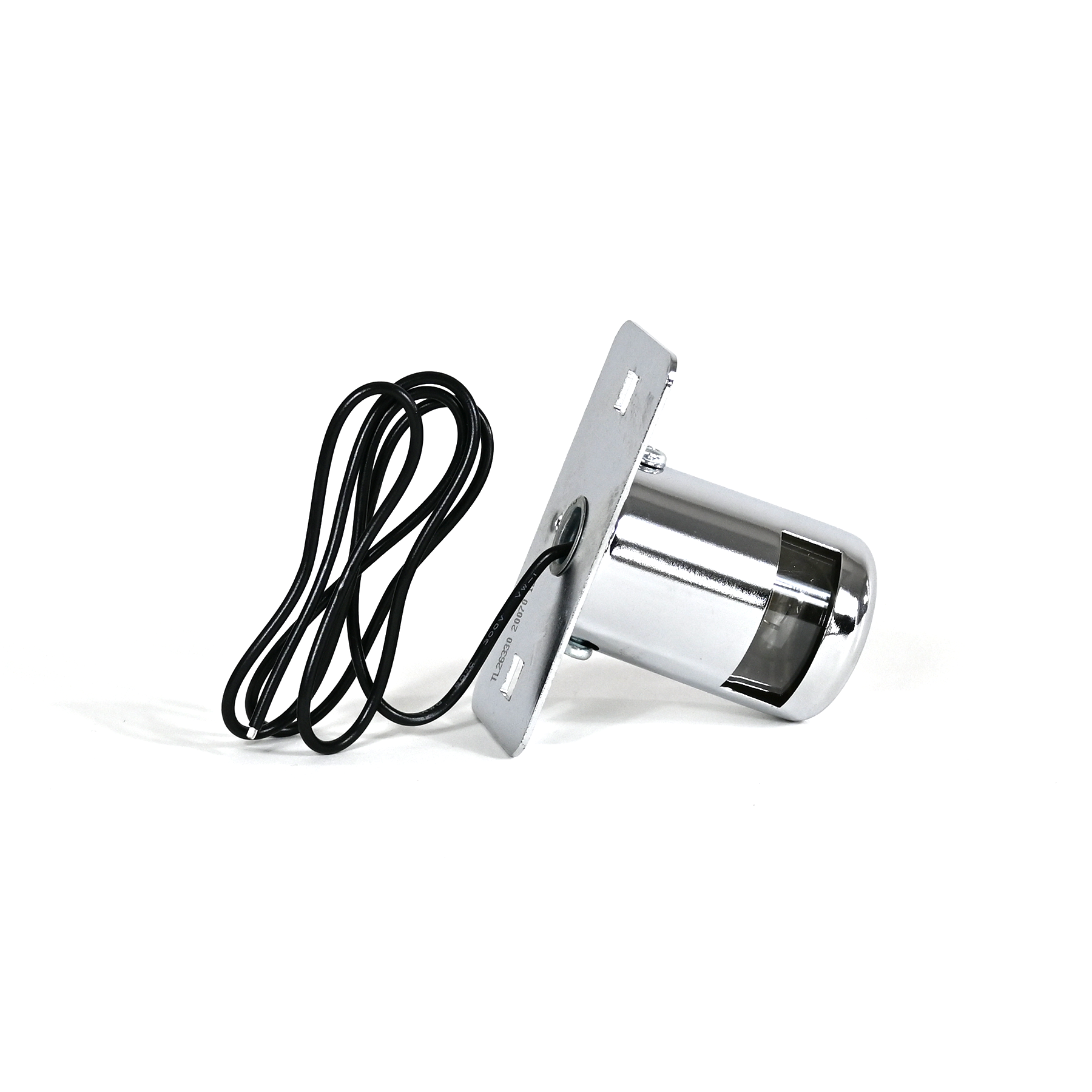 Lights:License Light, Rectangular, Chrome 2 Screw Bracket Mount