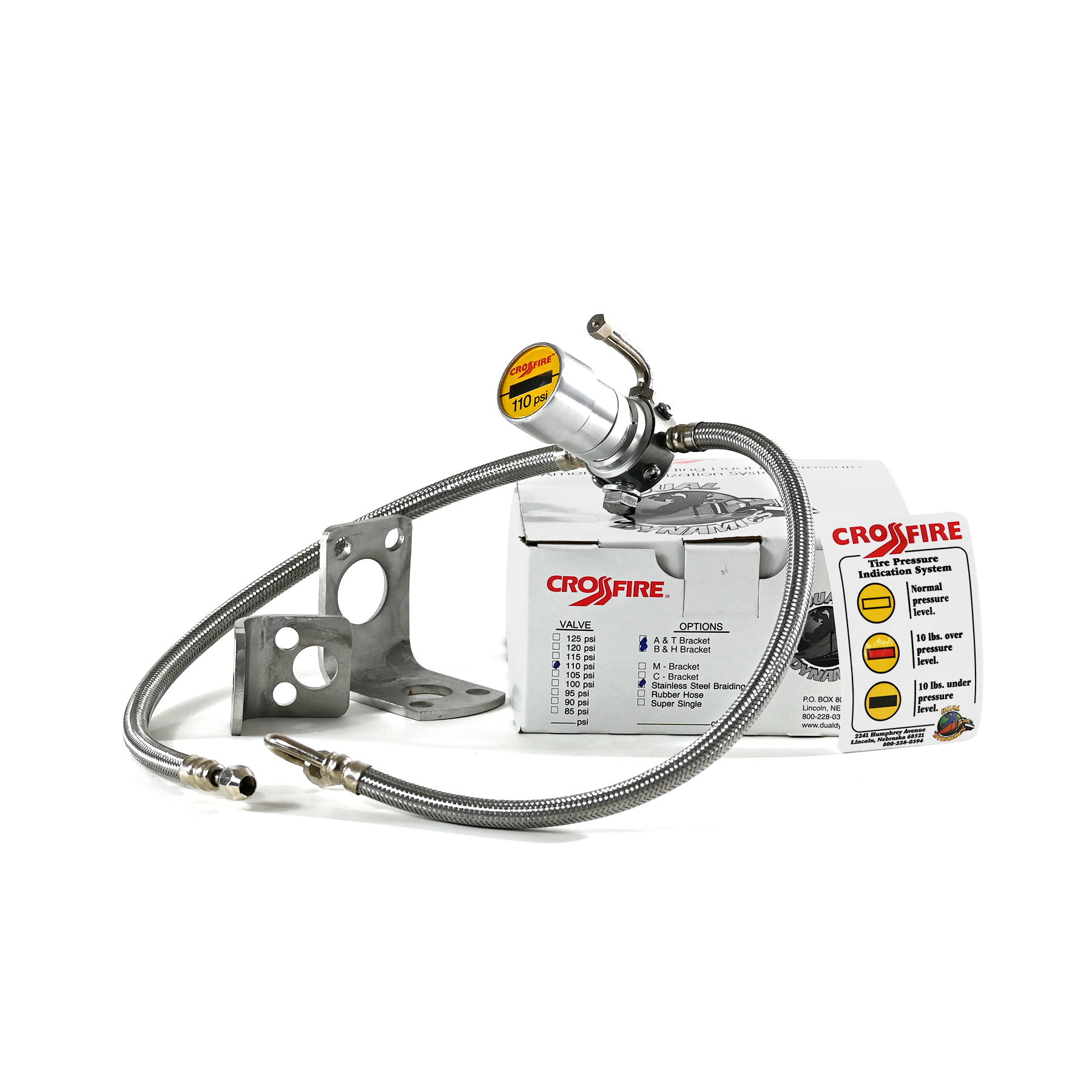 Crossfire Dual Tire Pressure Equalization System 110 PSI Route One Trailers