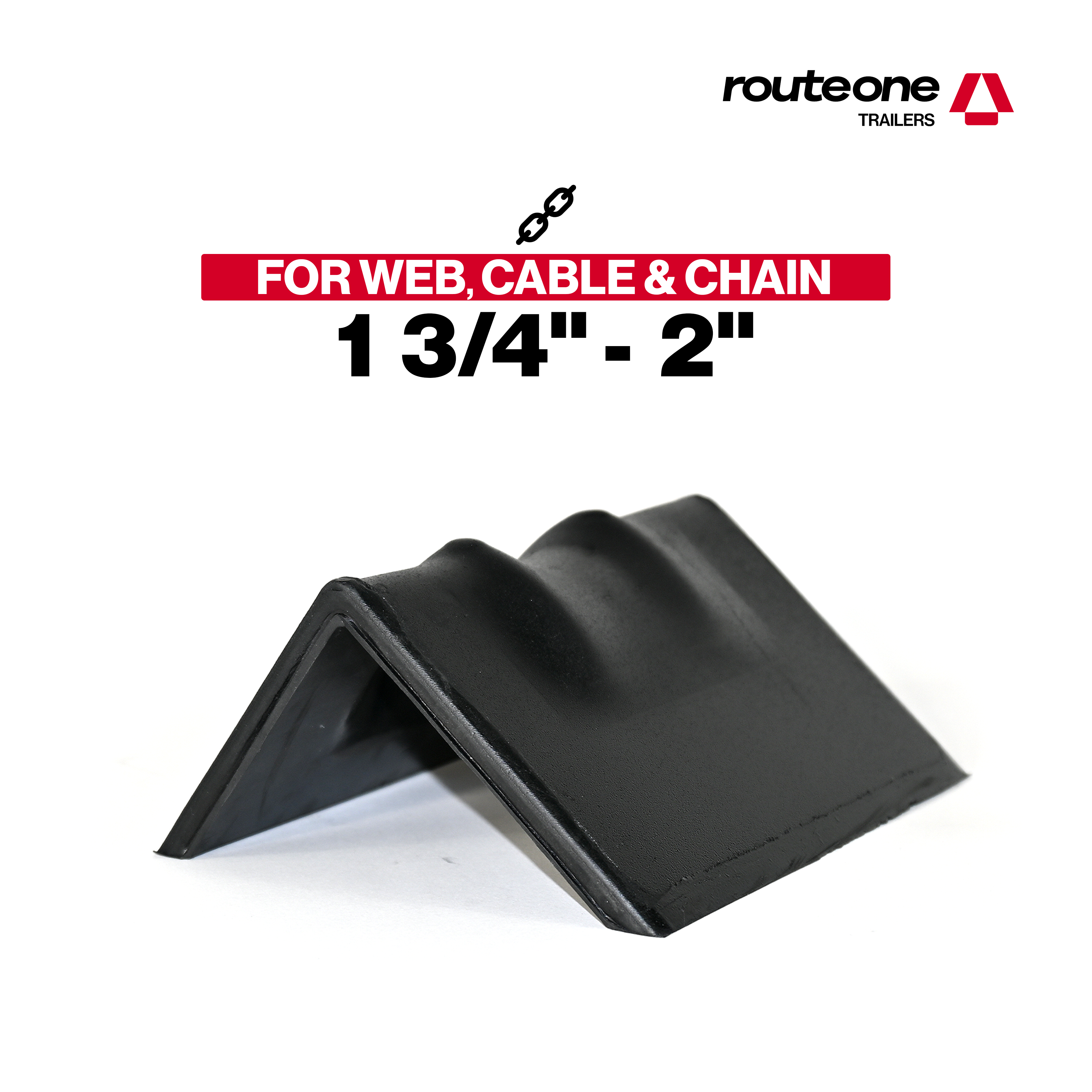Steel Corner Protector 6" x 4” W Rubber Backing Route One Trailers