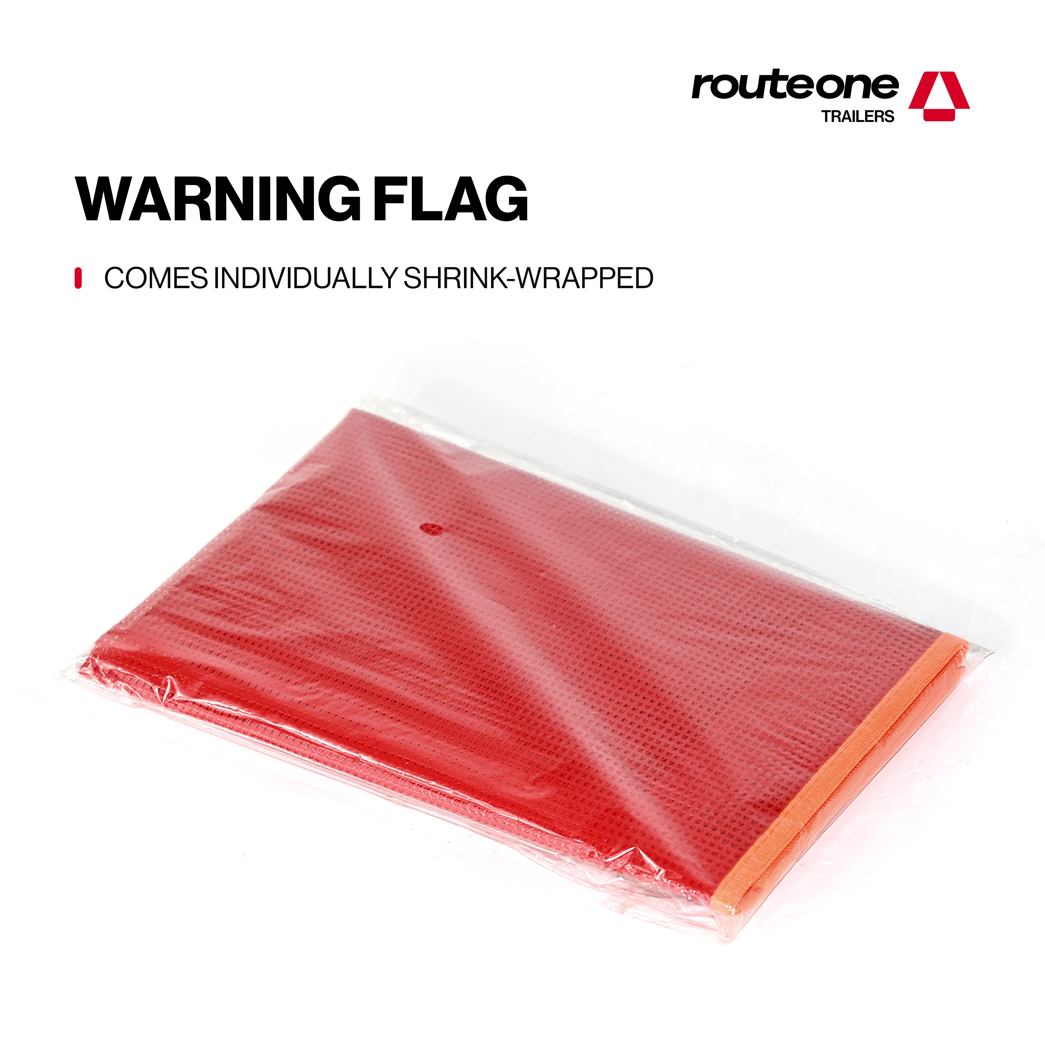 Vinyl Mesh Red Flag W Grommets Route One Trailers