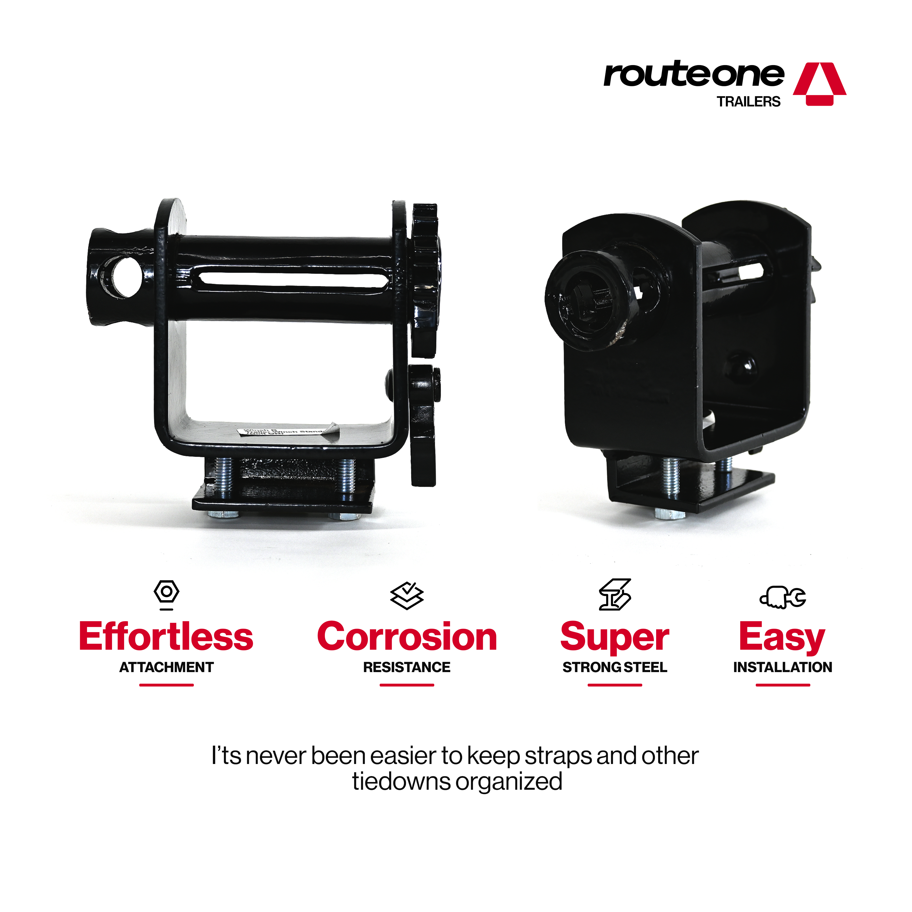 4" Portable Bolt-On-Winch Route One Trailers