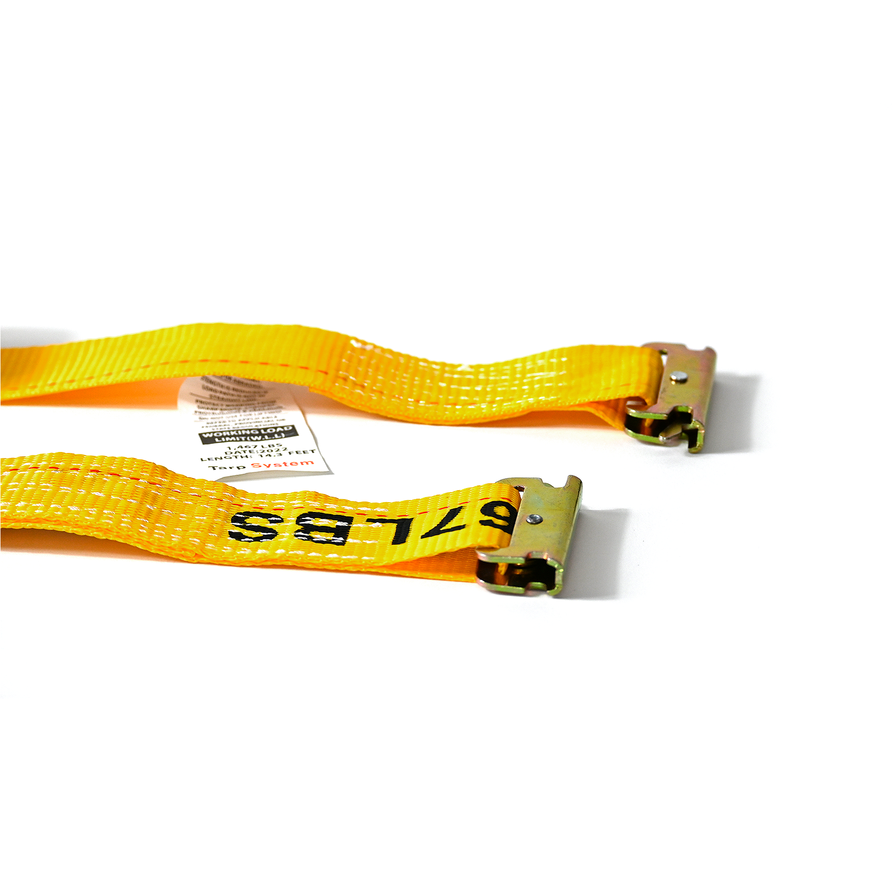 2” x 16’ Ratchet Strap for E-Track Systems | Cargo Tie Down Route One Trailers