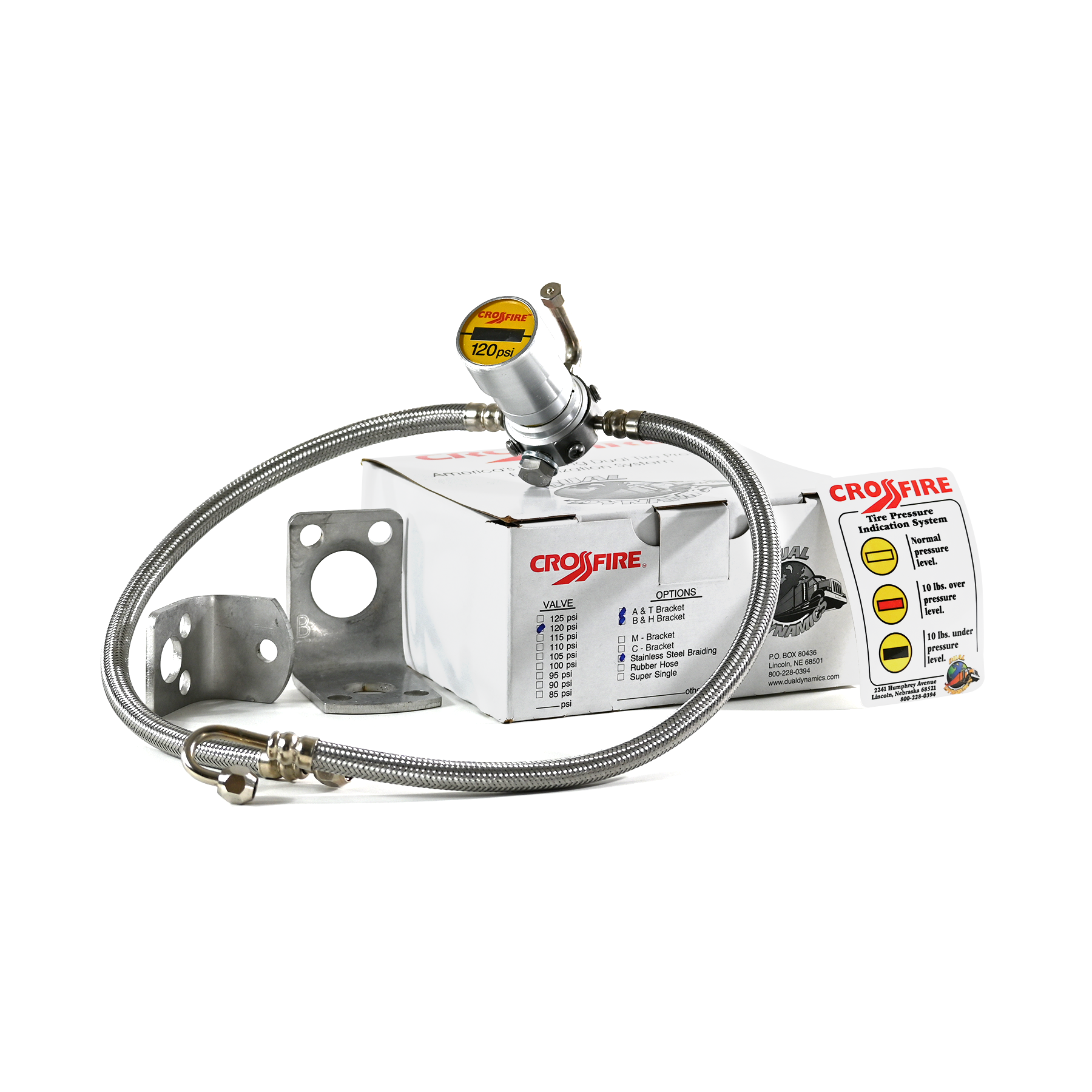 Crossfire Dual Tire Pressure Equalization System 120 PSI Route One Trailers