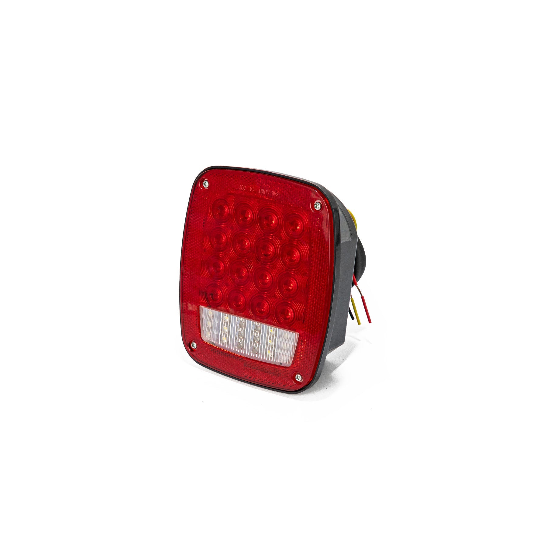 Universal Square 38 LED RED Signal Tail Light Route One Trailers