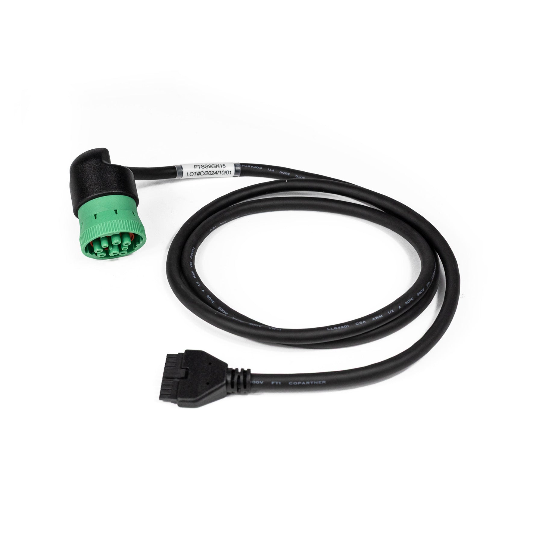 9-Pin Cable for PT-30 ELD Device - 9 pin IN / 10 pin OUT Route One Trailers