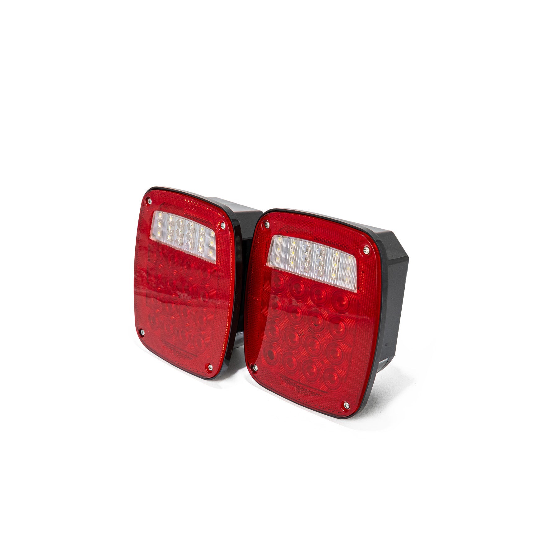 Universal Square 38 LED RED Signal Tail Light Route One Trailers