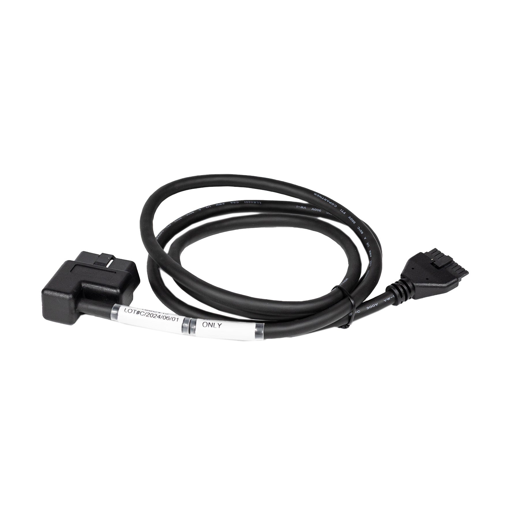 OBDII 16 Pin Heavy Duty Cable for PT-30 ELD Device - 16 pin OBDII IN / 10 pin OUT (2014 and Newer Volvo / Mack)