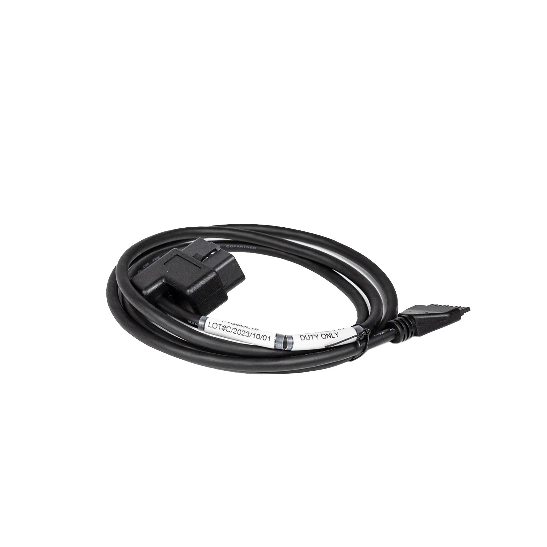 OBDII 16 Pin Light/Medium Duty Cable for PT-30 ELD Device - 16 pin IN / 10 pin OUT (for smaller trucks and vans)
