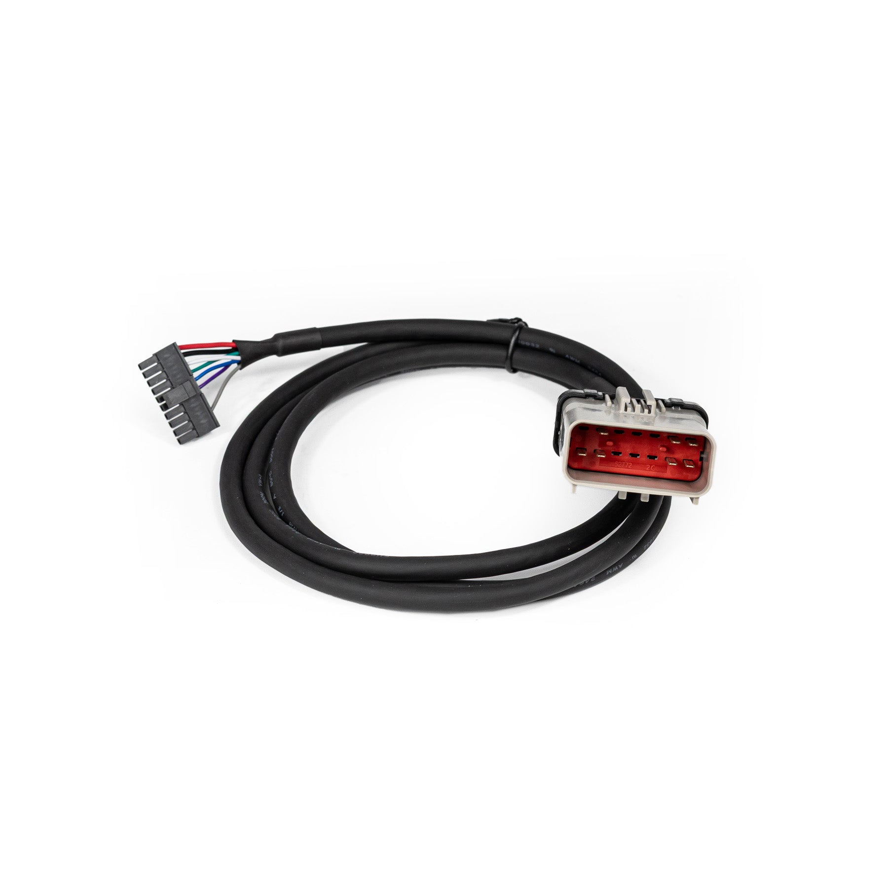 14 Pin Heavy Duty Cable for PT-30 ELD Device - 14 pin (two rows of 7) Fuse box IN / 10 pin OUT Route One Trailers