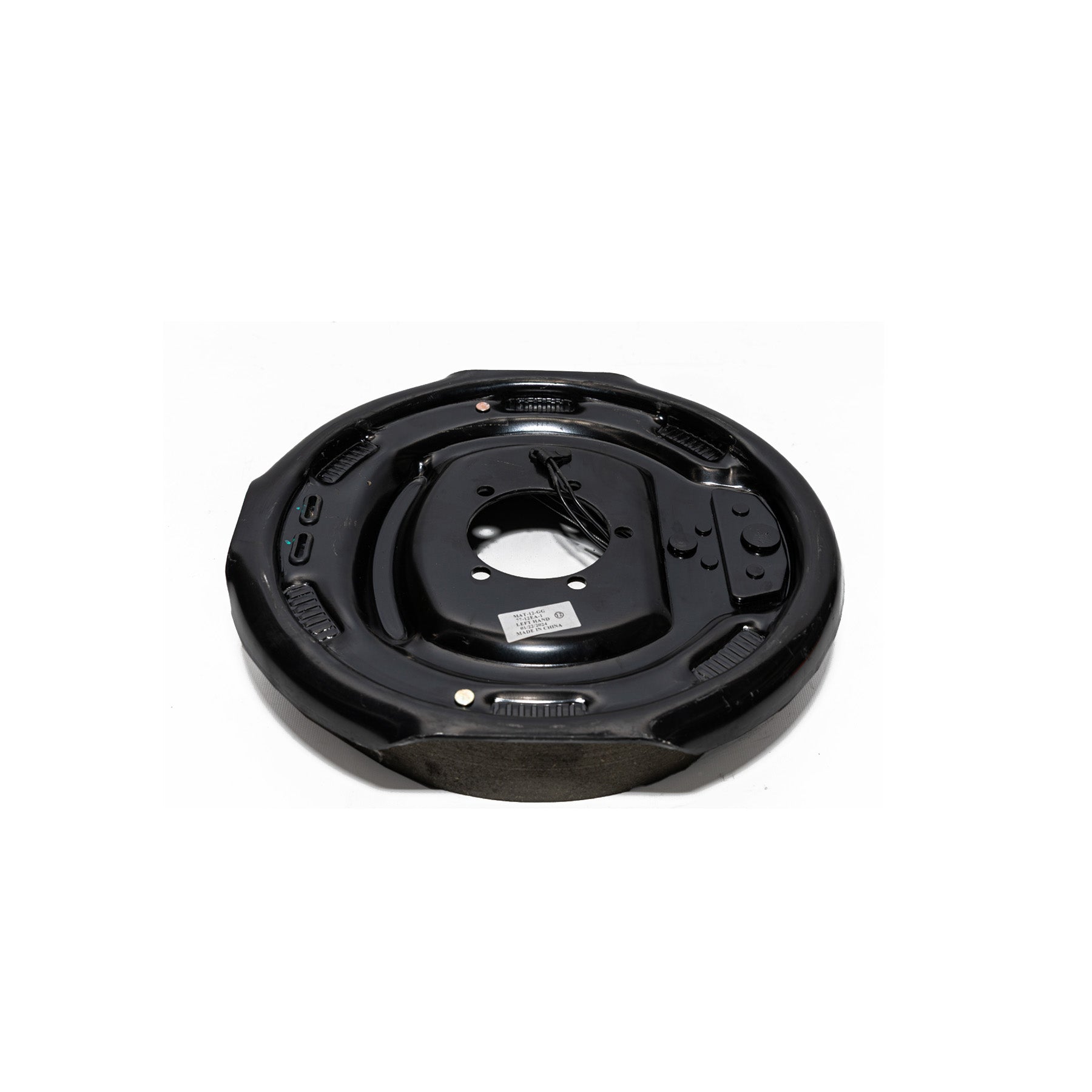 7K 12-inch electric brake for 7,000-lb axles, left hand, Self adjusting Route One Trailers