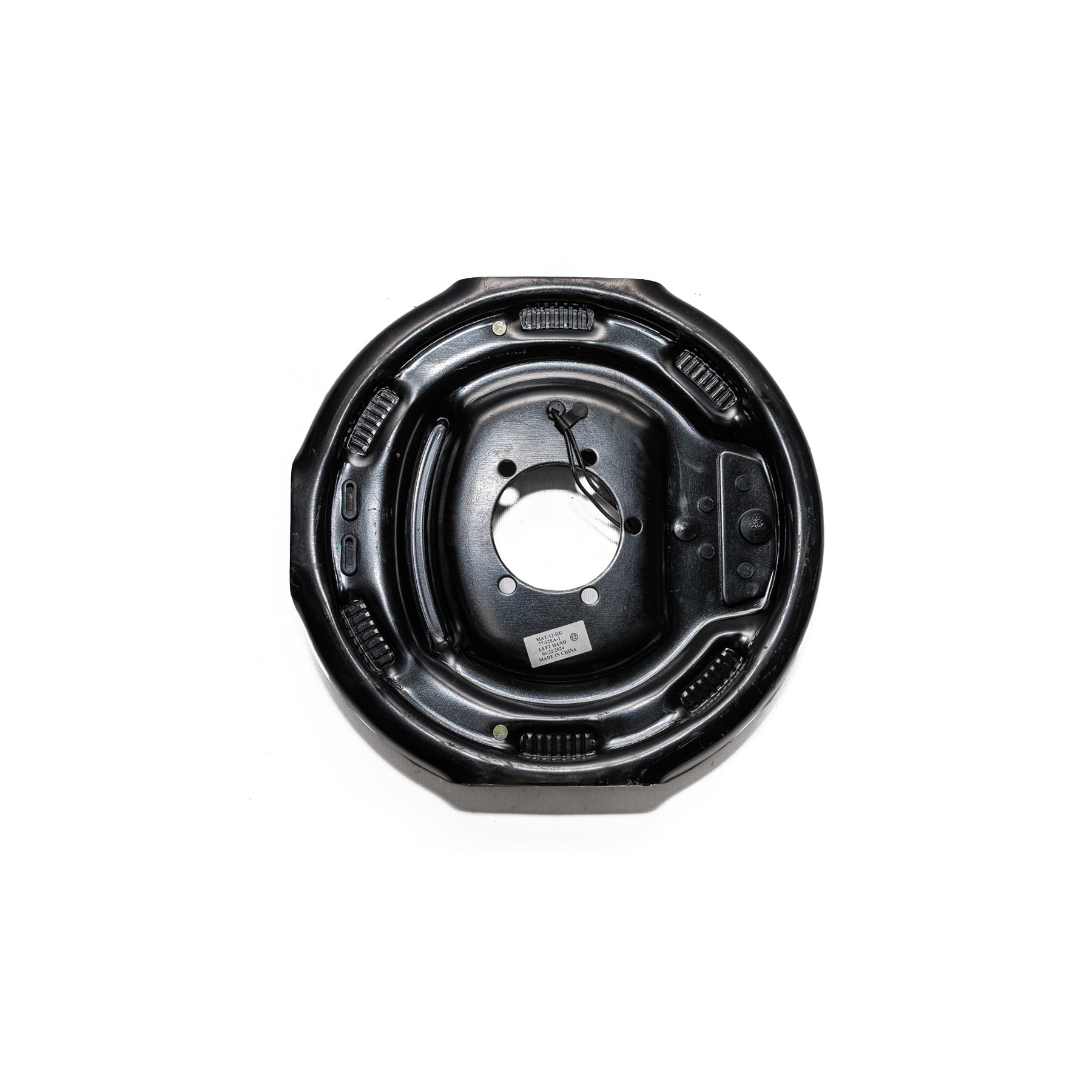7K 12-inch electric brake for 7,000-lb axles, left hand, Self adjusting Route One Trailers