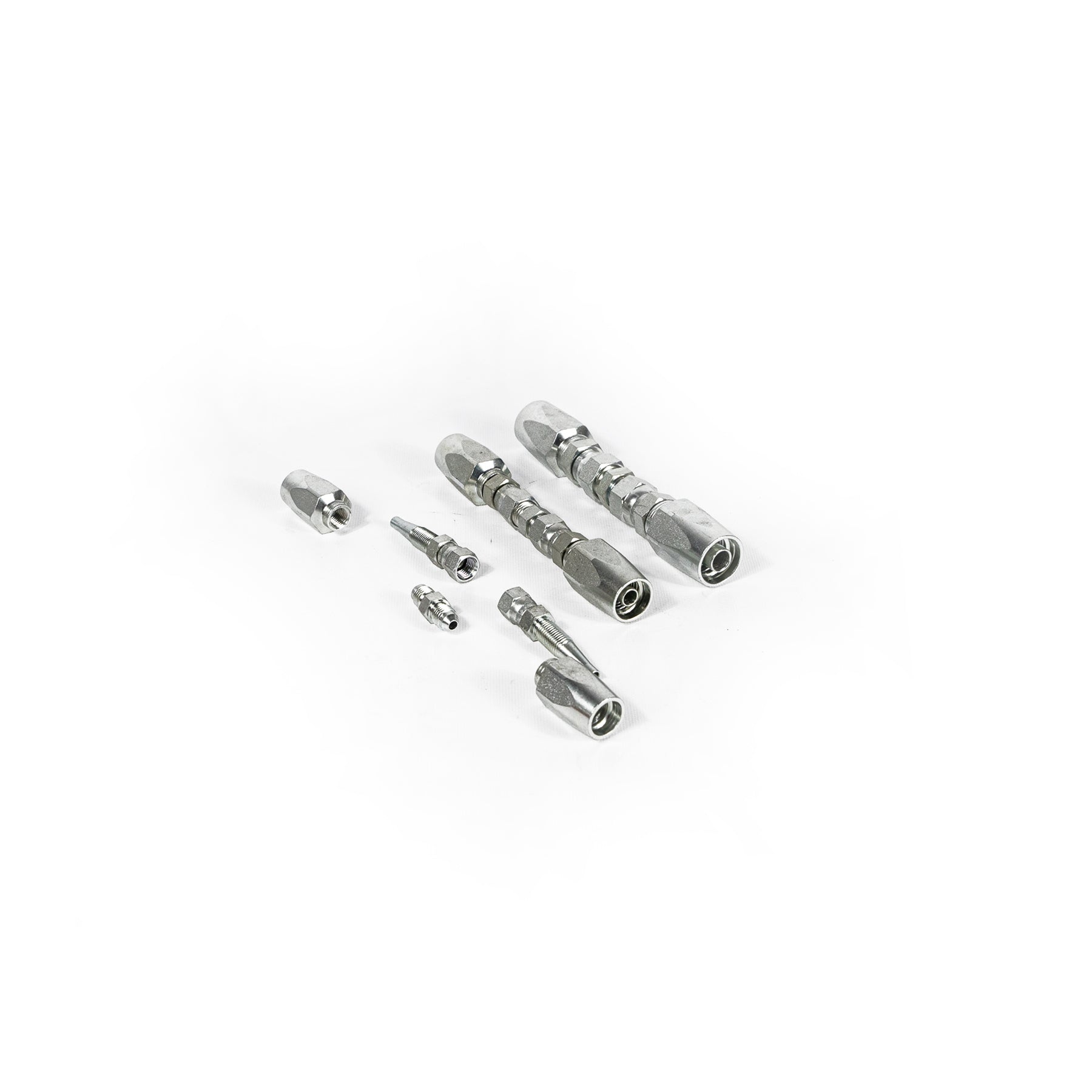 3Packs Reusable Hydraulic Hose Field Repair Kit, 1/4" 3/8" 1/2" Inner Diameter Hydraulic Hose Repair Fitting, 4000 psi