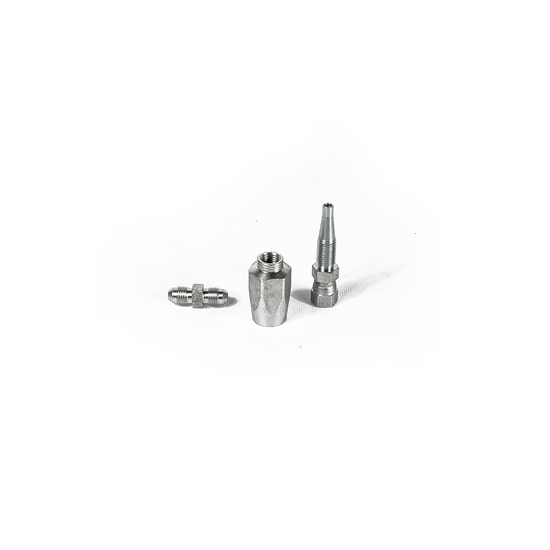 3Packs Reusable Hydraulic Hose Field Repair Kit, 1/4" 3/8" 1/2" Inner Diameter Hydraulic Hose Repair Fitting, 4000 psi