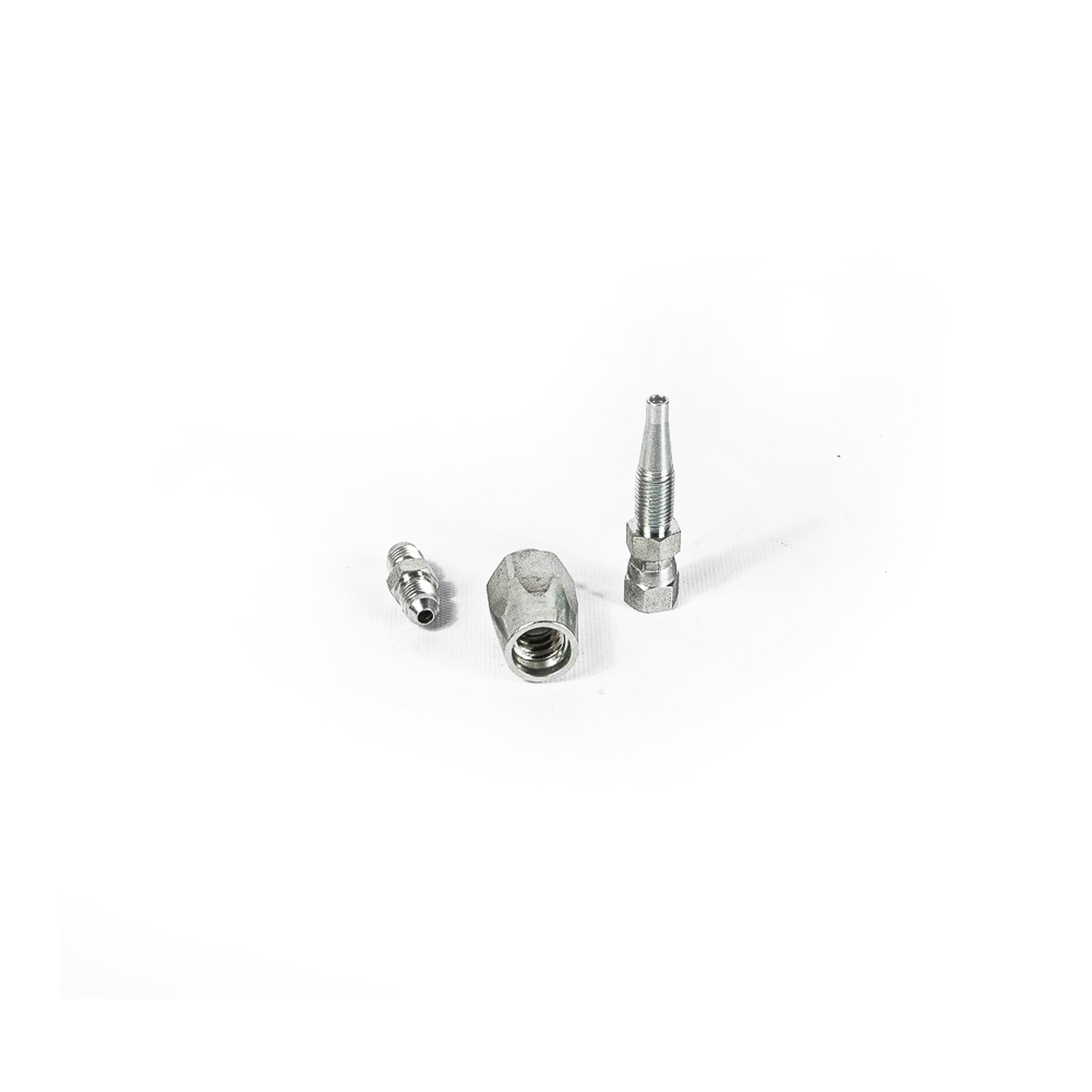 3Packs Reusable Hydraulic Hose Field Repair Kit, 1/4" 3/8" 1/2" Inner Diameter Hydraulic Hose Repair Fitting, 4000 psi