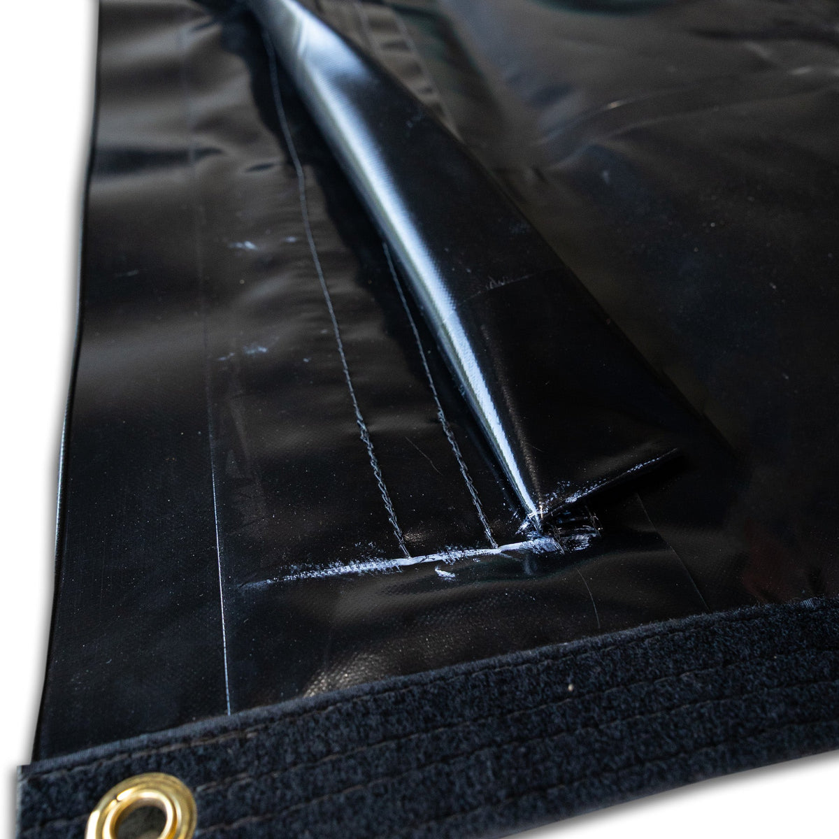 TarpStop: Fastrack Rear Curtain 100'' H System 108'' W Black Route One Trailers