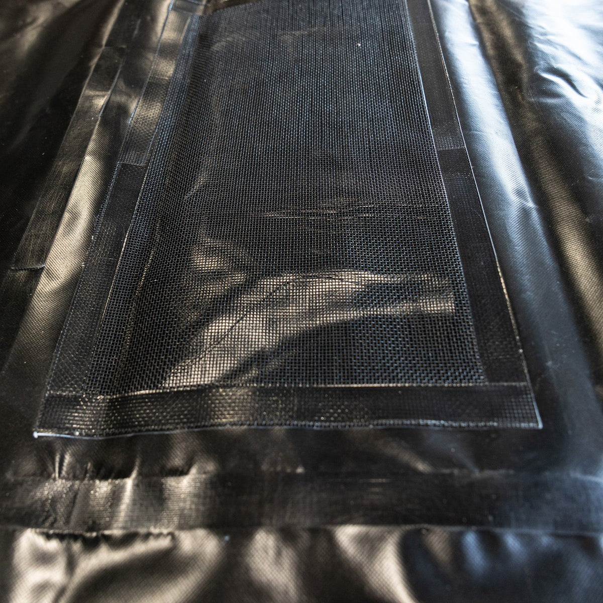 TarpStop: Fastrack Rear Curtain 100'' H System 108'' W Black Route One Trailers