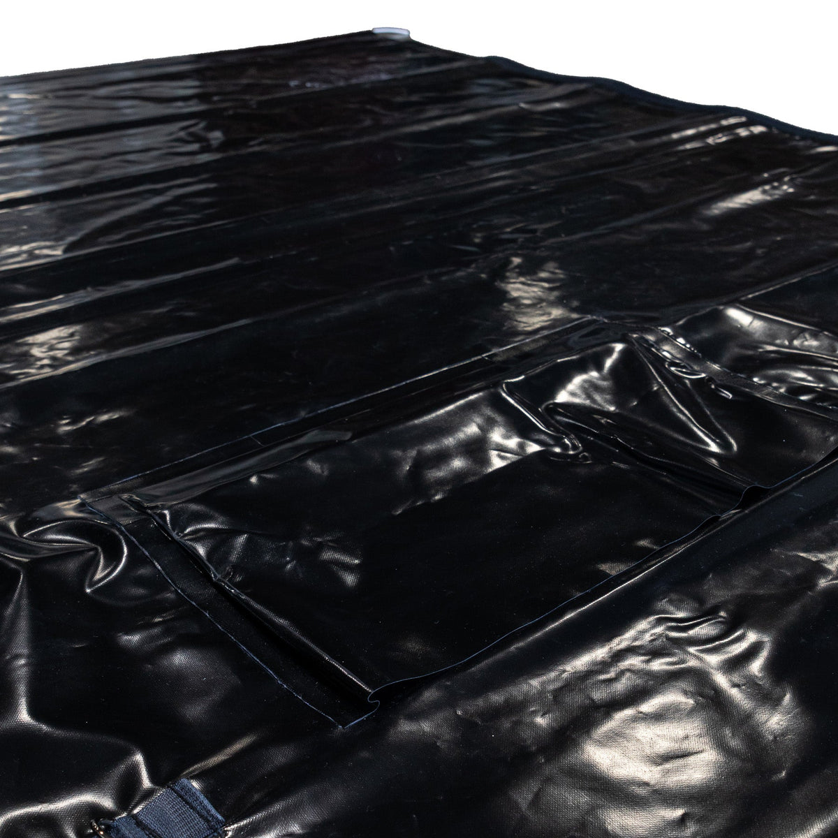 TarpStop: Fastrack Rear Curtain 100'' H System 108'' W Black Route One Trailers