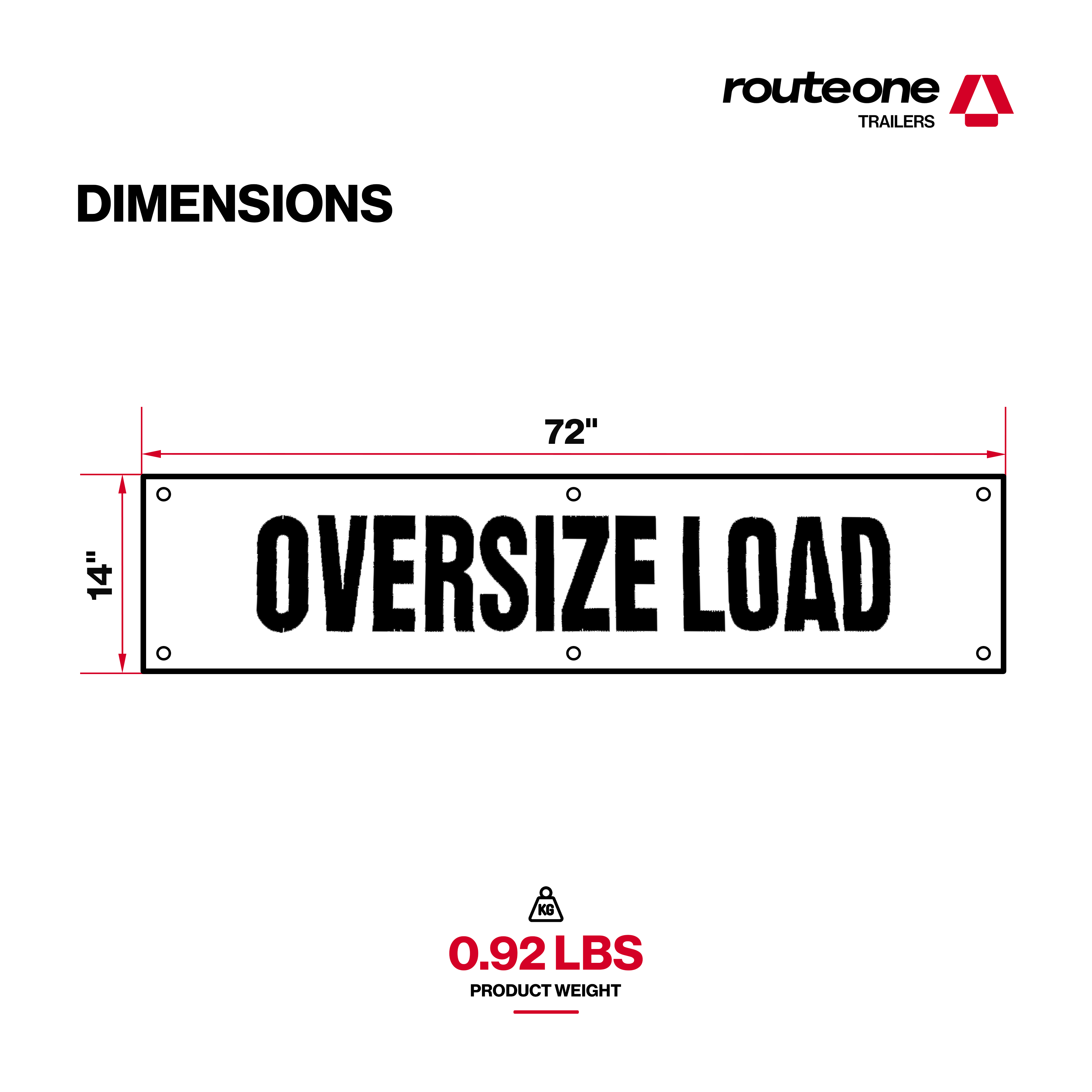 OVERSIZE Load Banner Double side Vinyl 72"X 14"