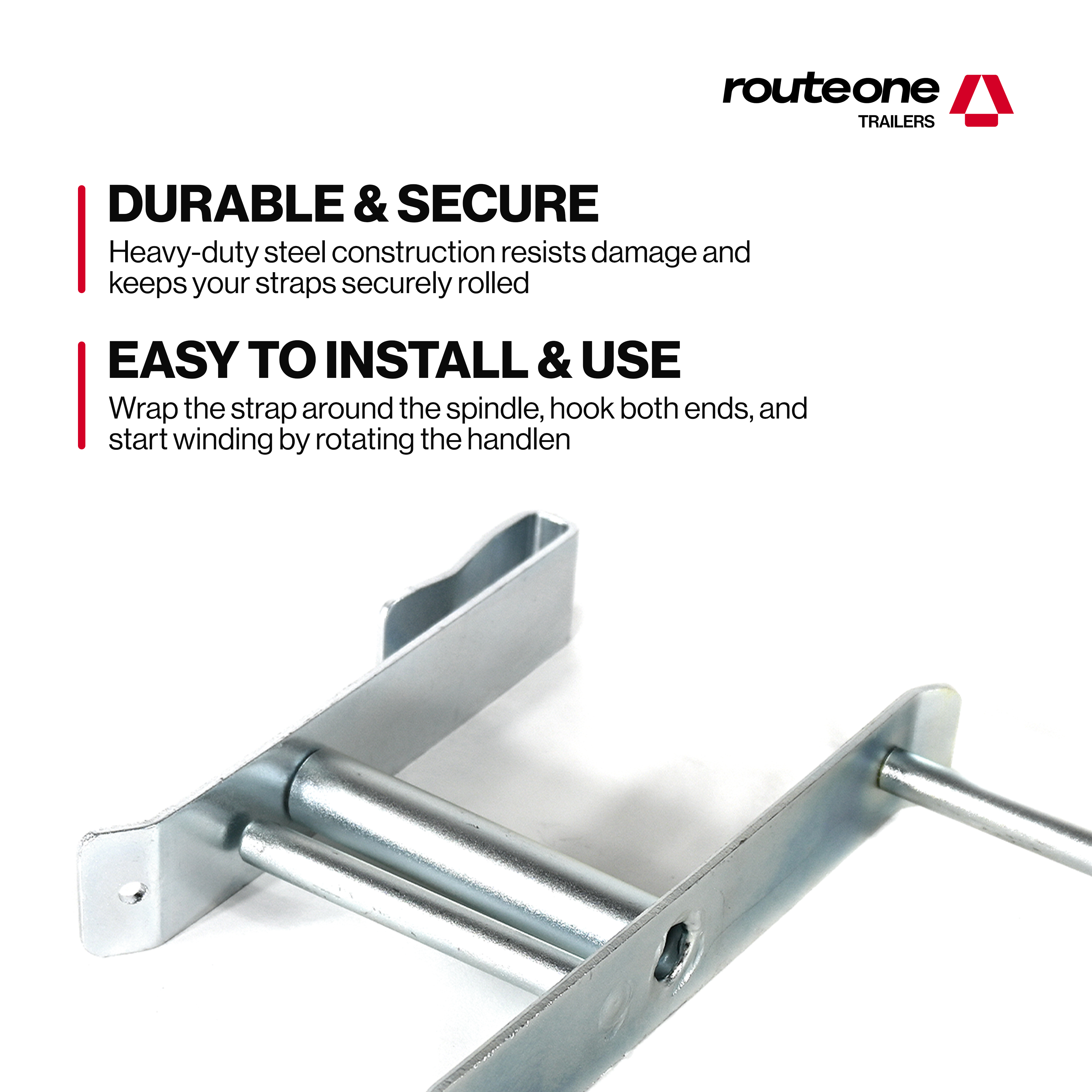 Winch Strap Winder Side Rail Route One Trailers