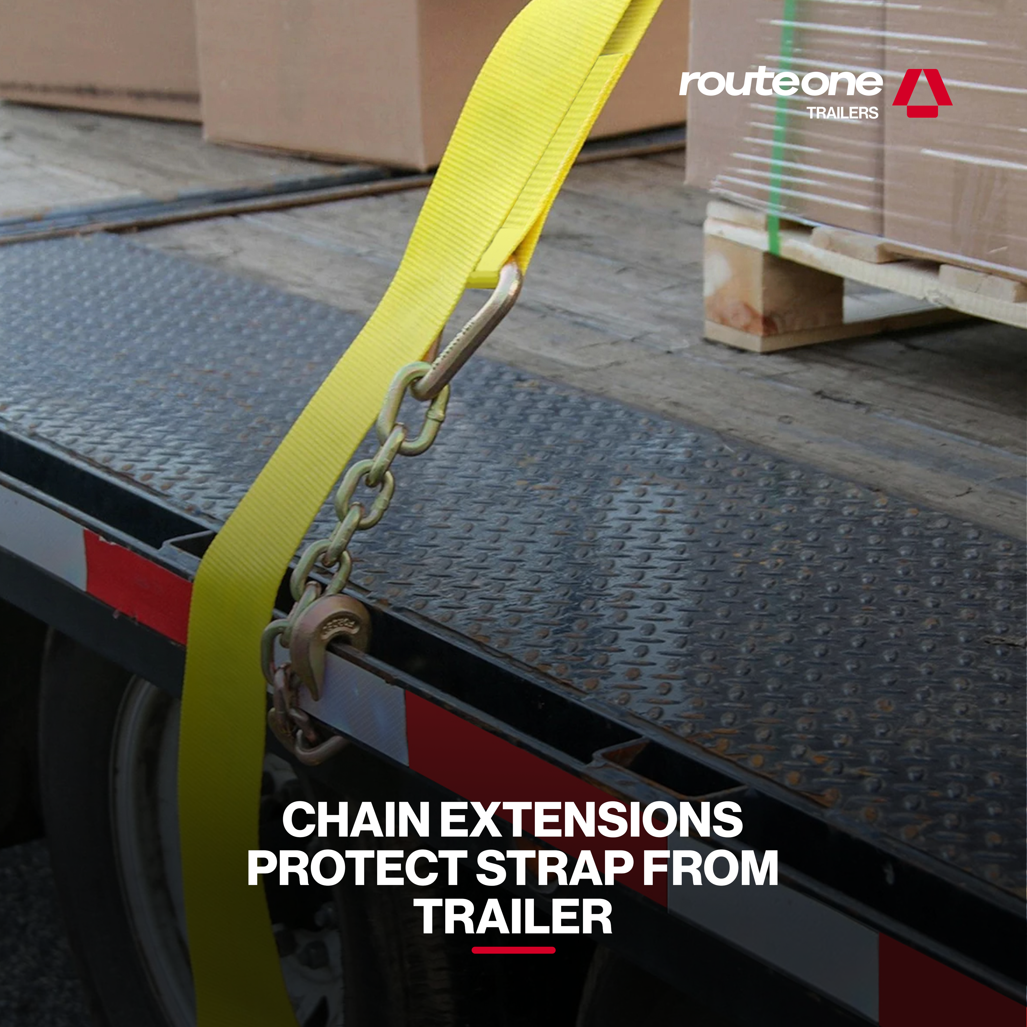 2" x 27' Ratchet Strap w Chain Anchor Tarp System