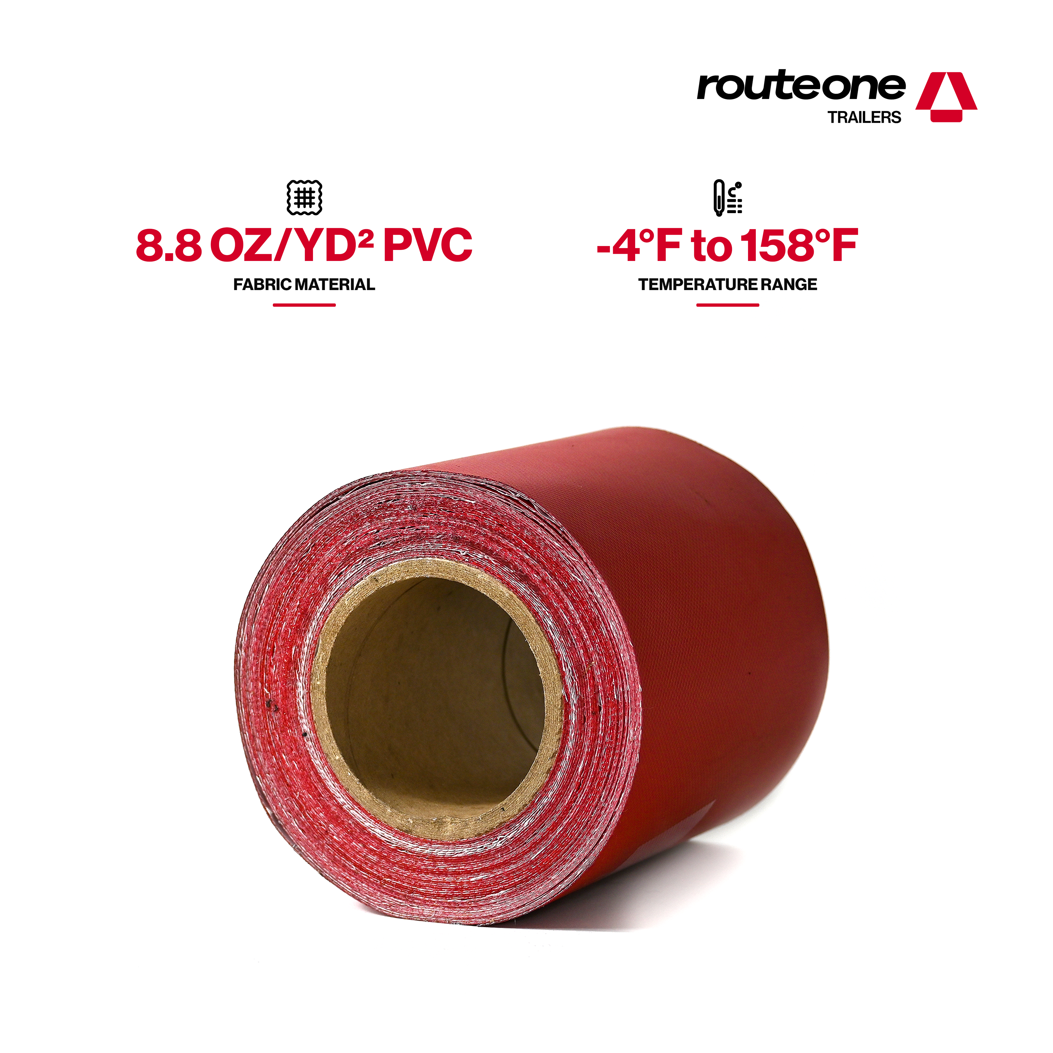Red Vinyl Patch Tarp Per Ft