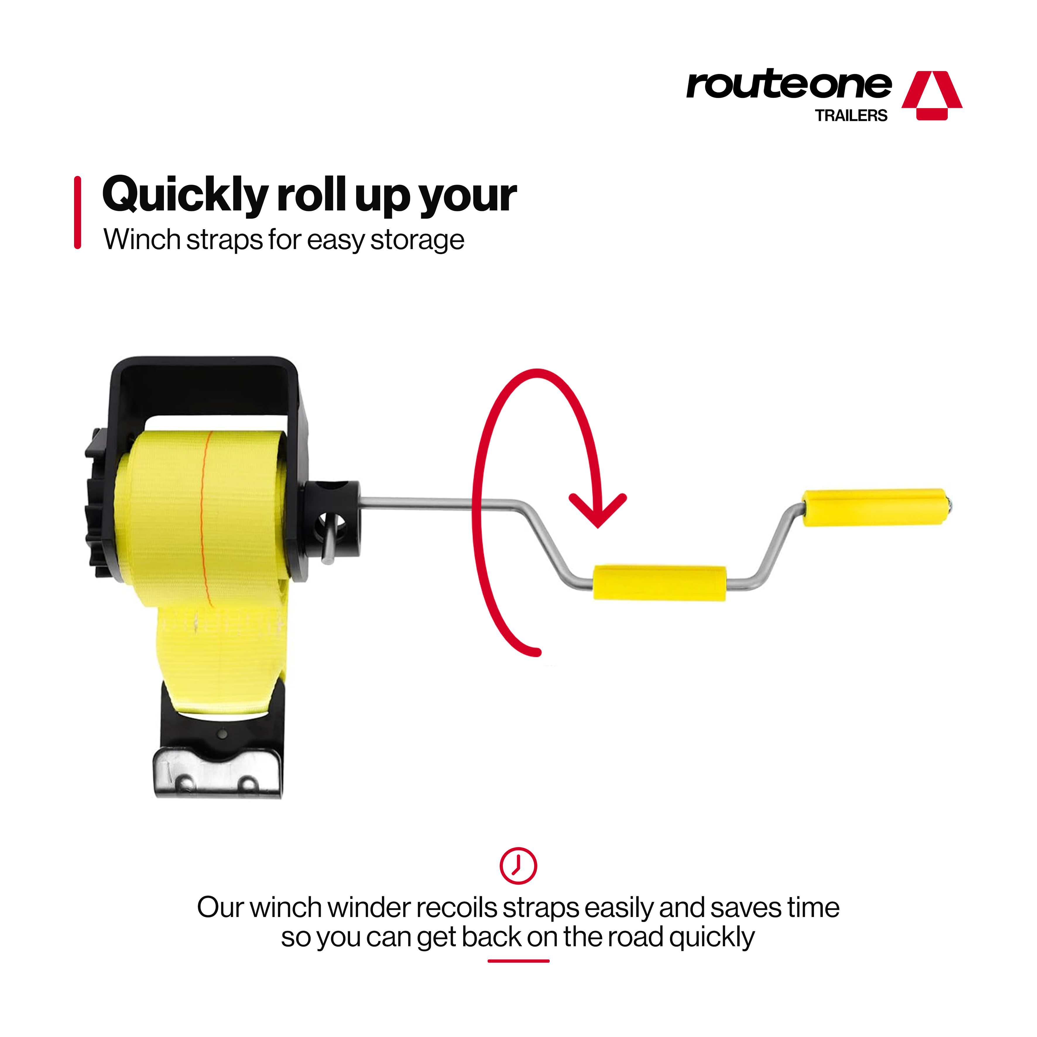 Winch Winder Yellow Route One Trailers