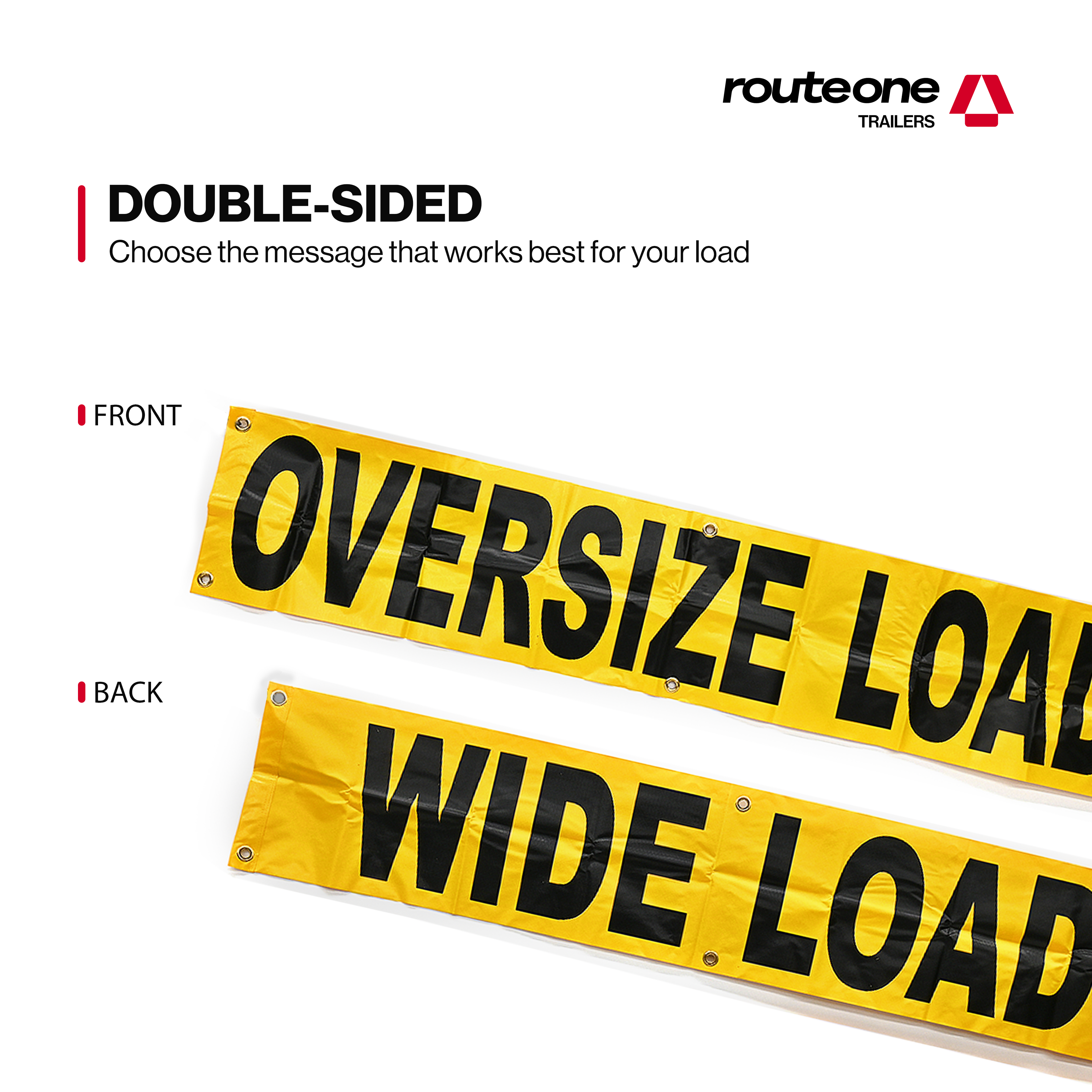 OVERSIZE Load Banner Double side Vinyl 72"X 14"
