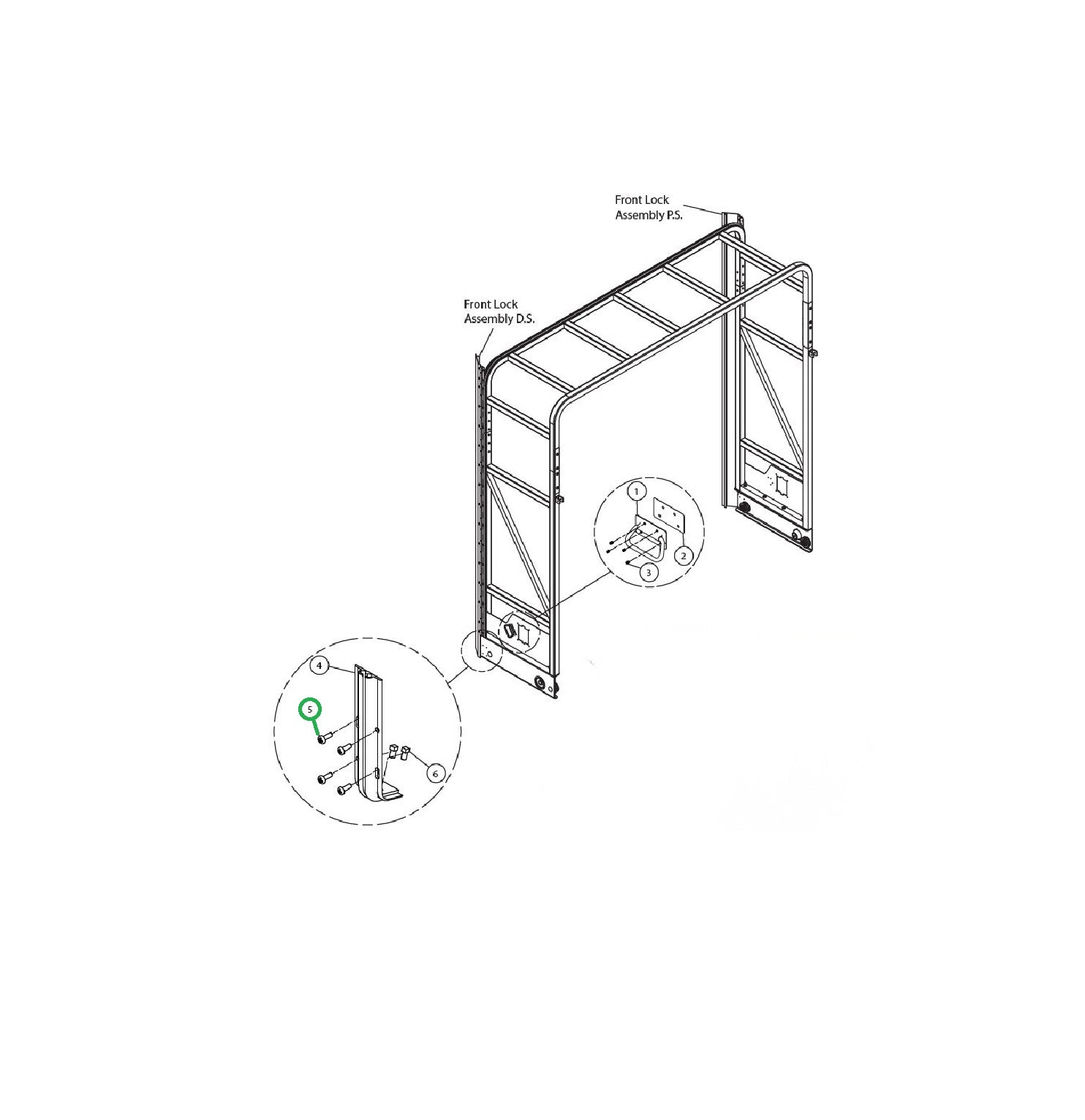Aero: 1/4-20 Pan Head Phillips J Clamp Screw Route One Trailers