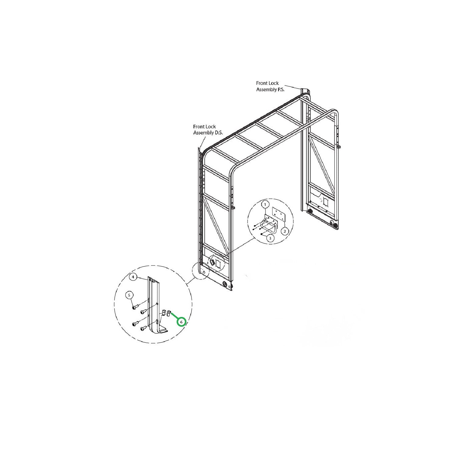 Aero: Square Head J-Clamp Screw 5/16-18 X 1/2" Route One Trailers
