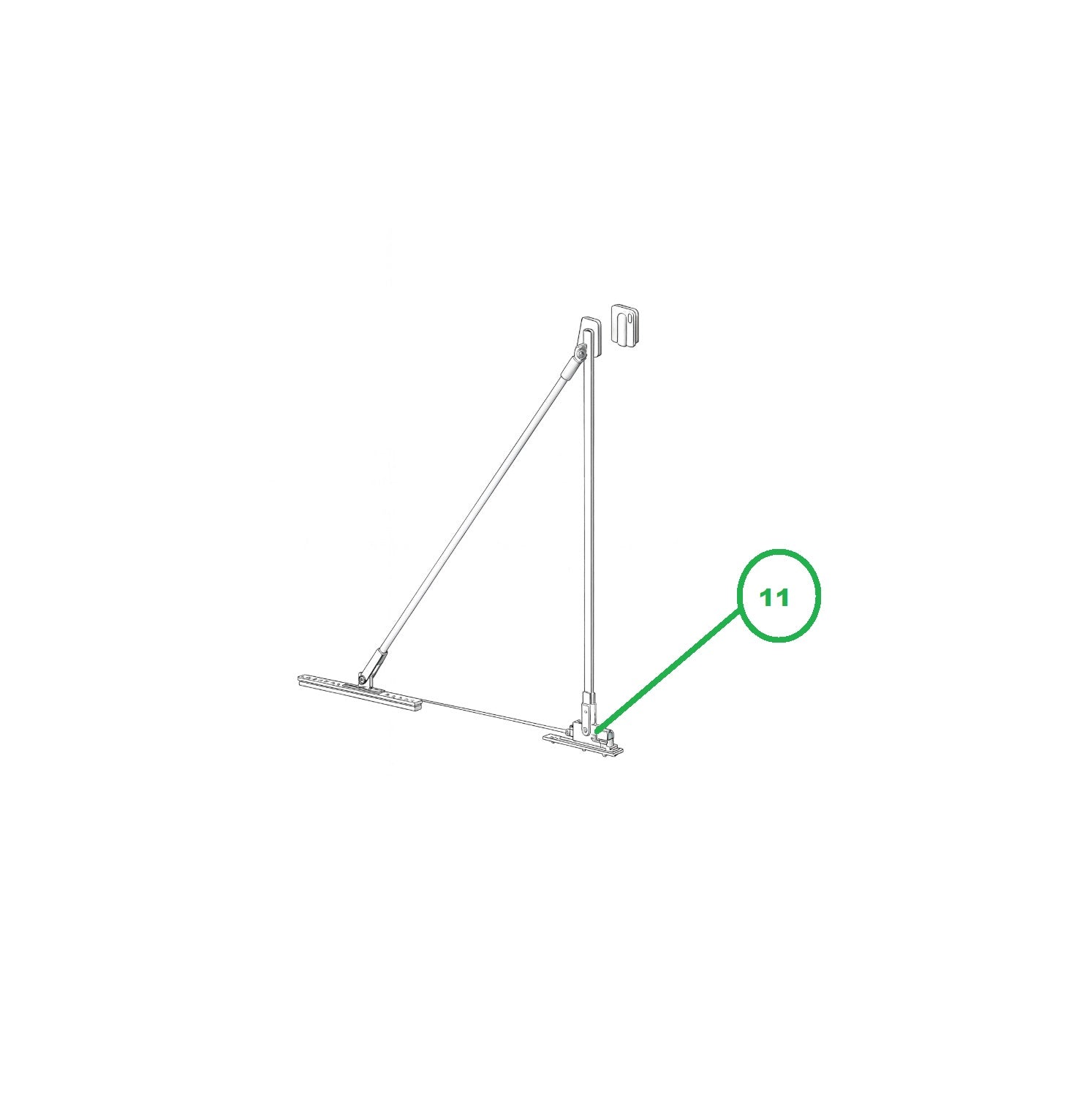 A-Frame Pivot Assembly - Rear Circle Bracket
