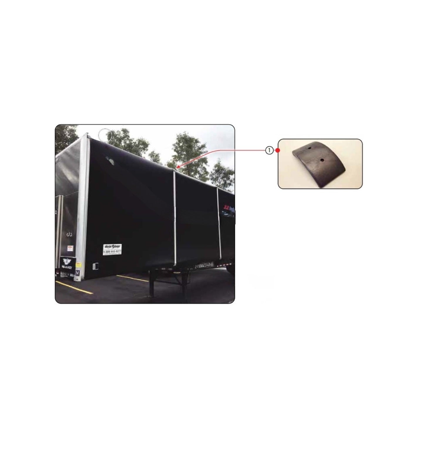 Top Cap Composite - Composite corner covers for bows Route One Trailers
