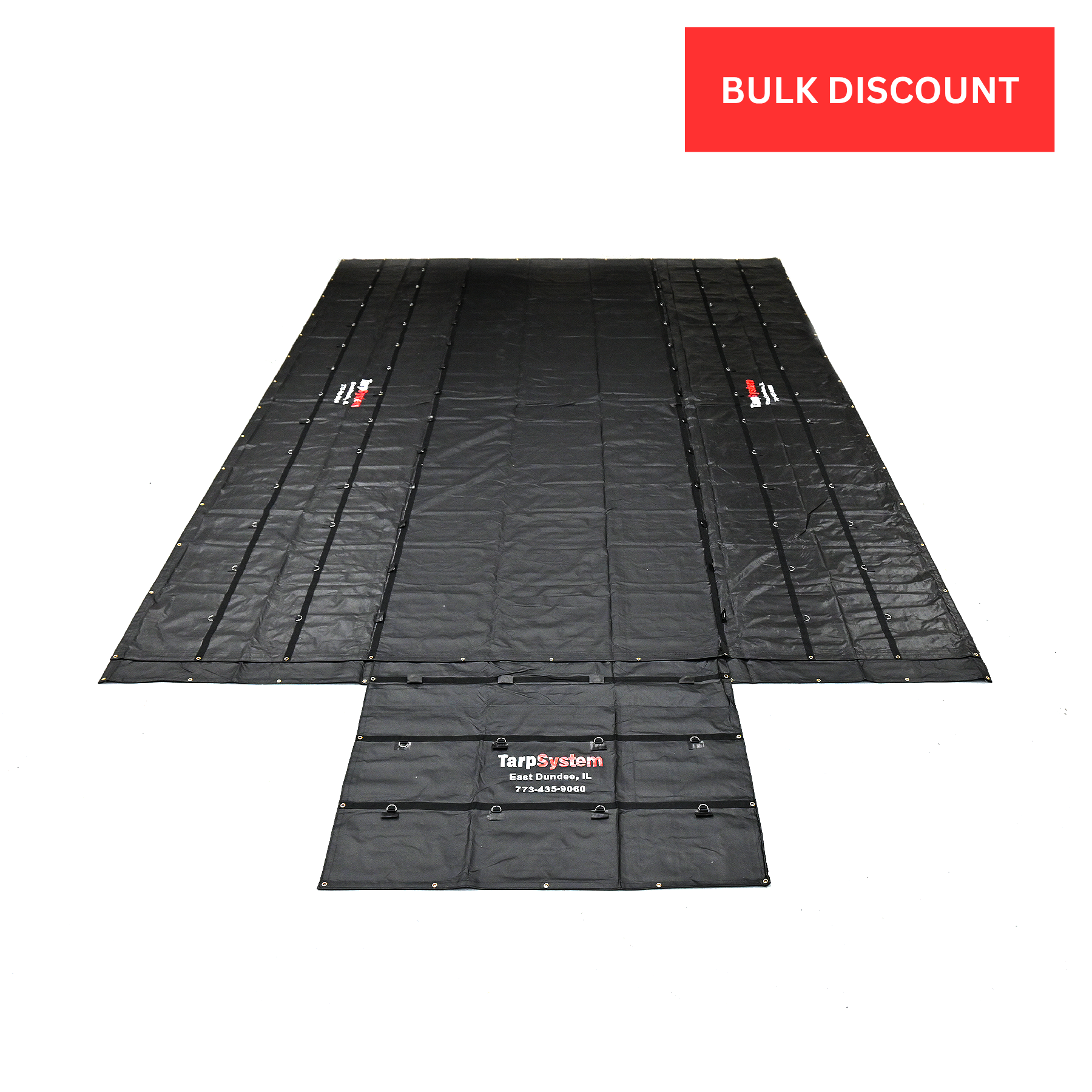 Lumber Tarp Super Vinyl (6' Drop) 20' x 27' with Flap