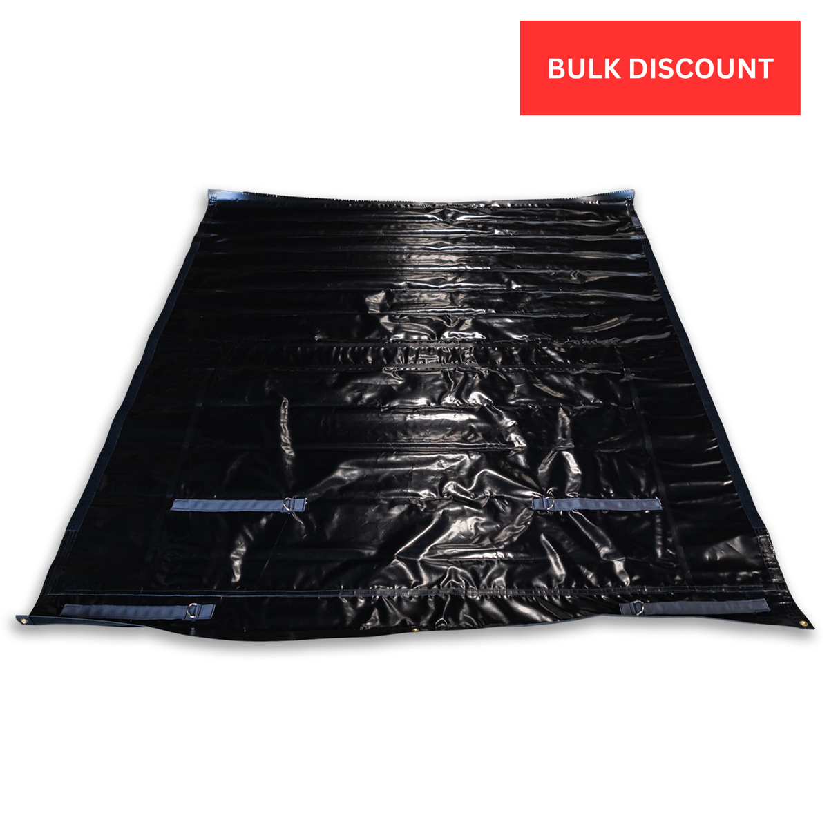 TarpStop: Fastrack Rear Curtain 100'' H System 108'' W Black Route One Trailers