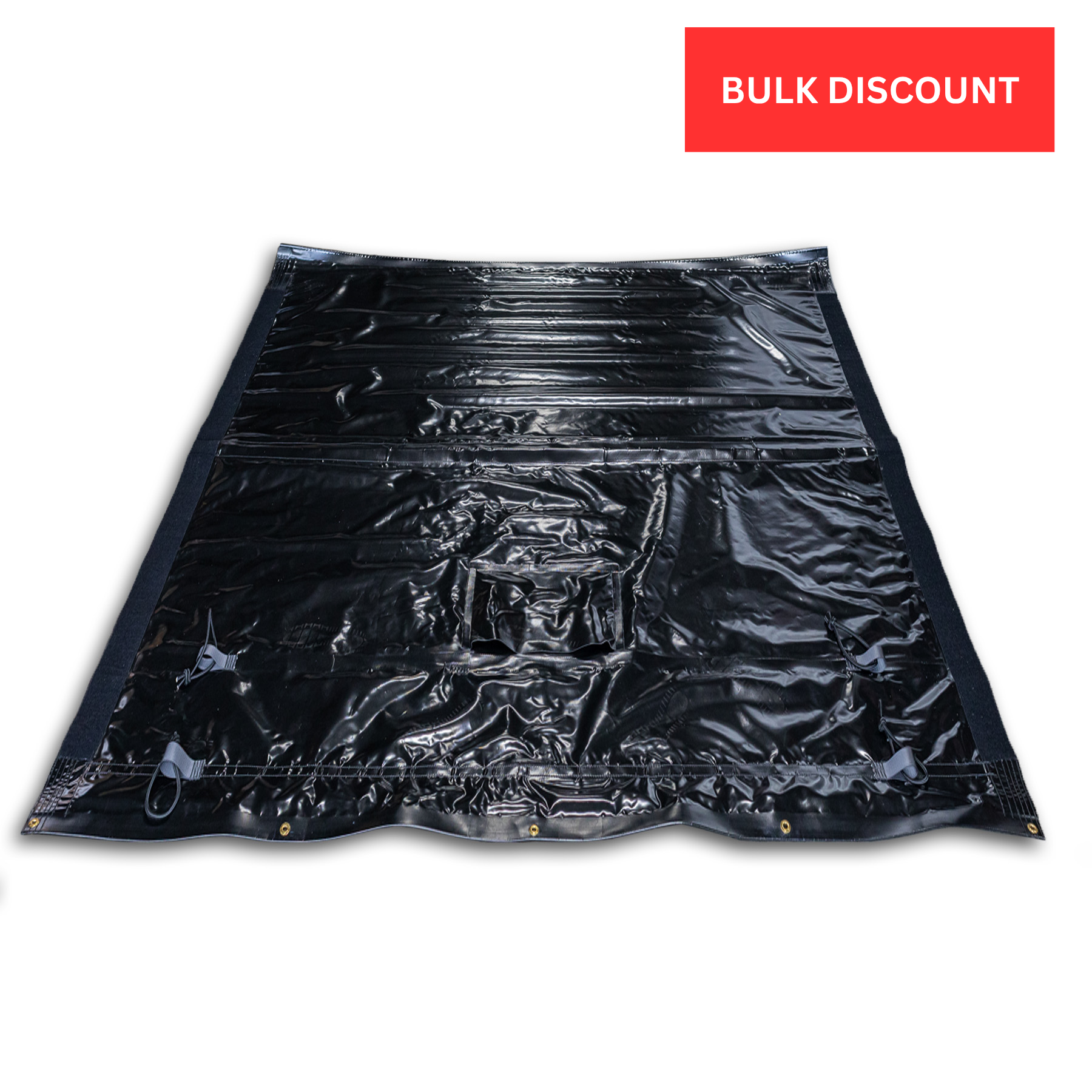 LCS: Rear curtain Roll 101" H System 107'' W Black Route One Trailers