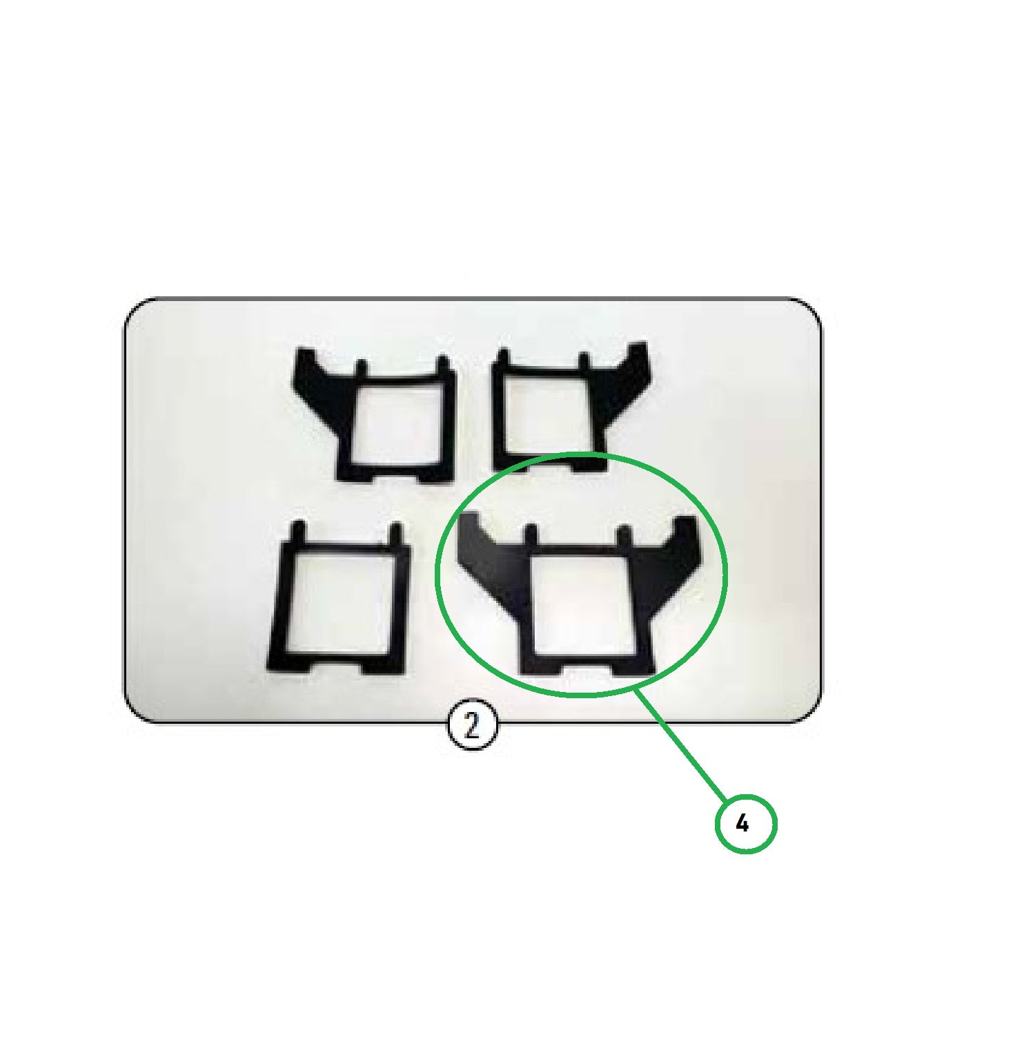 Gasket for intermediate corner