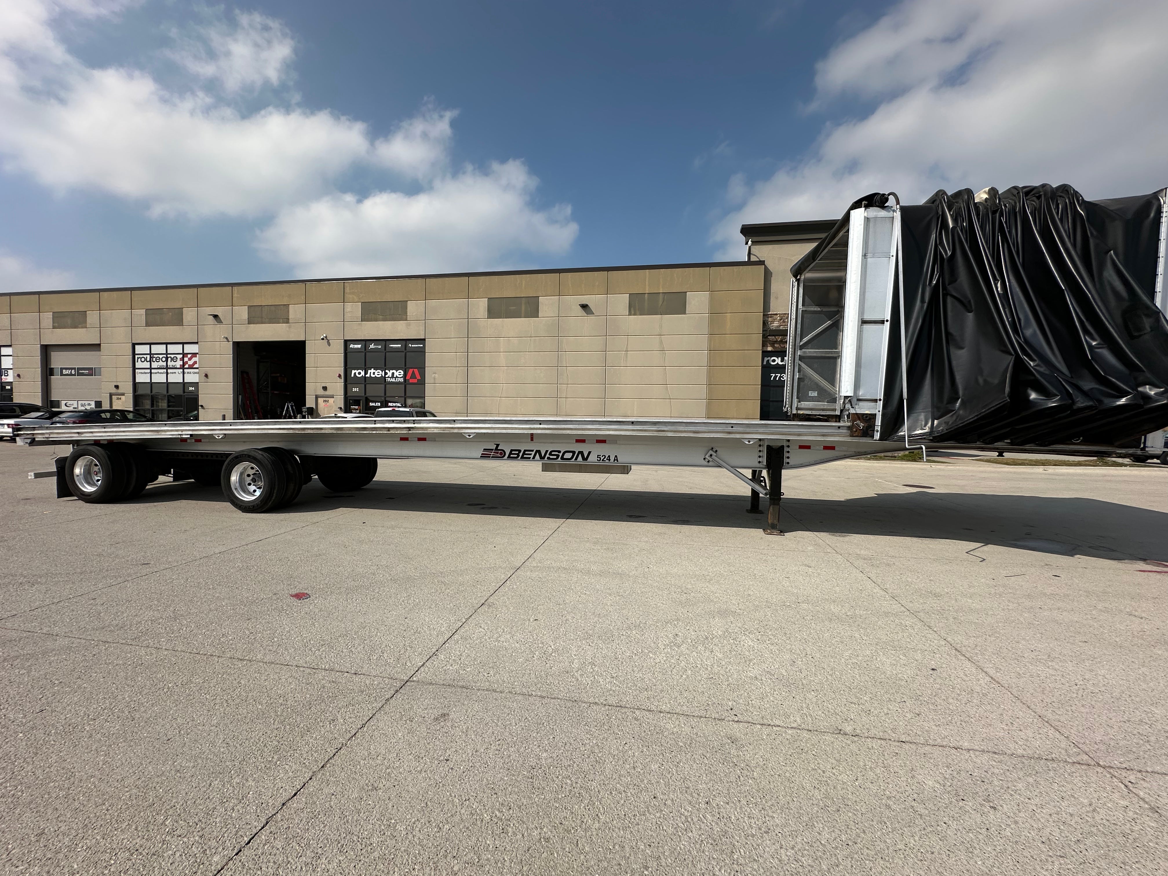 2020 Benson 524A Flatbed w/Aero Conestoga Route One Trailers