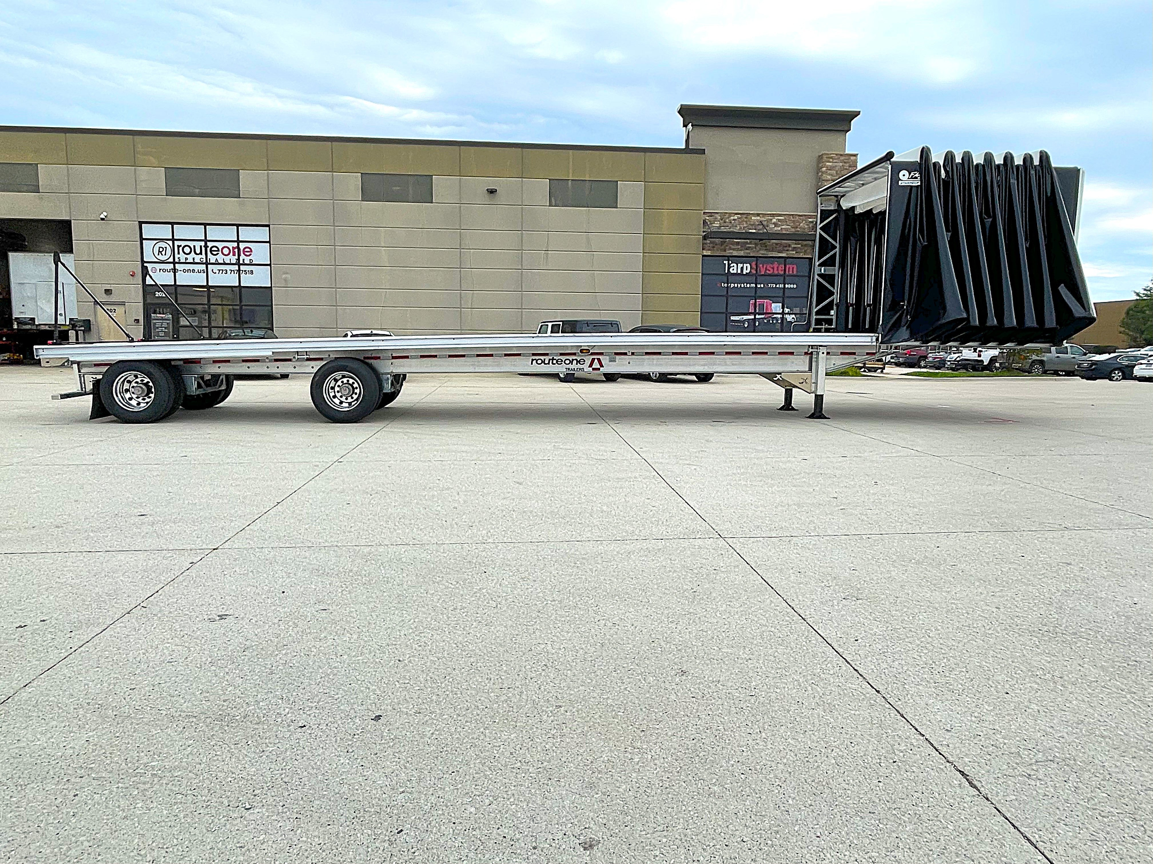 2027 Extreme XP55 Low Profile Flatbed Conestoga TarpStop Route One Trailers