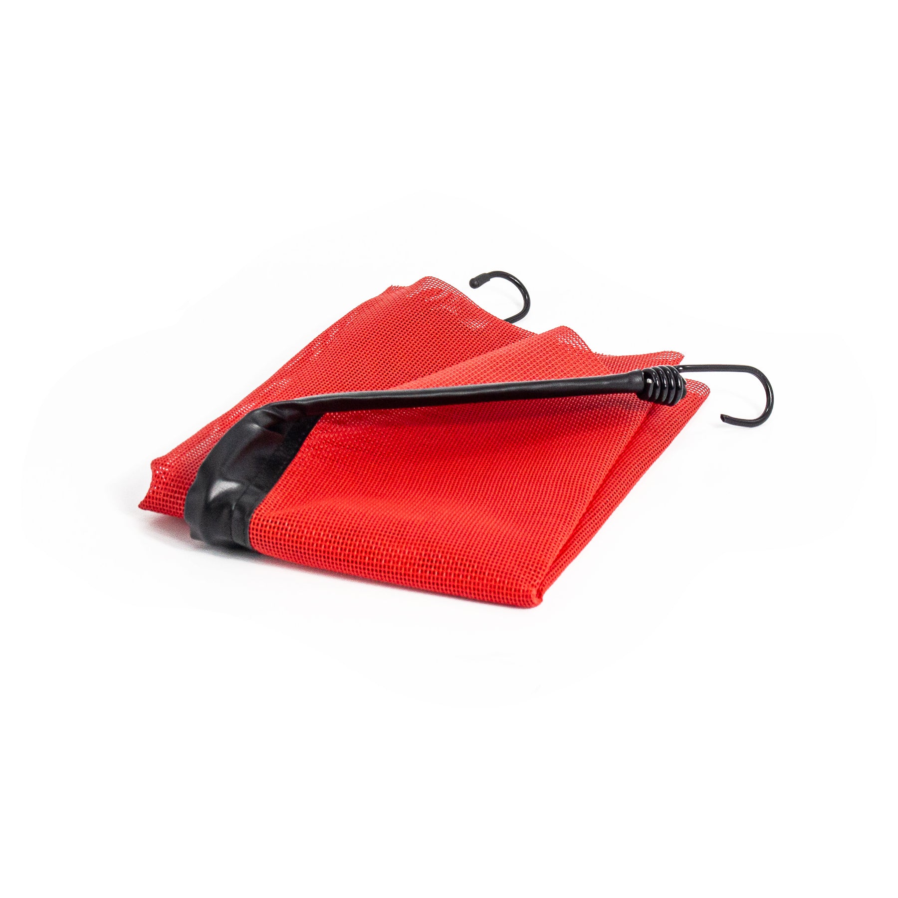 Red Safety Flag Bungee Cord - 18in x 18in EZ Hook