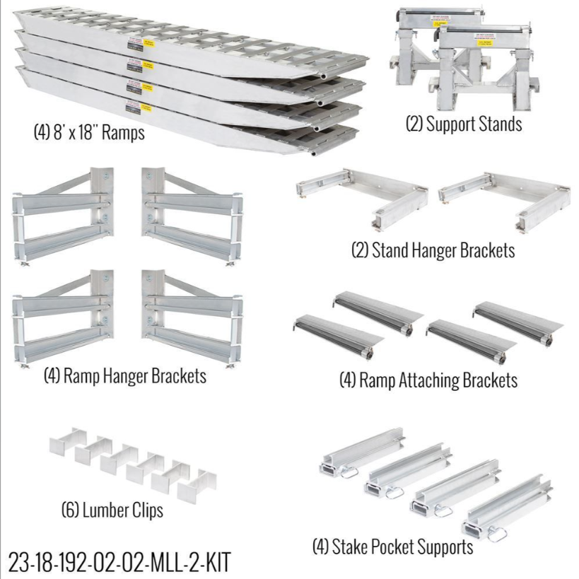 HD Ramps 20" x 96" Full Kit for Step Deck
