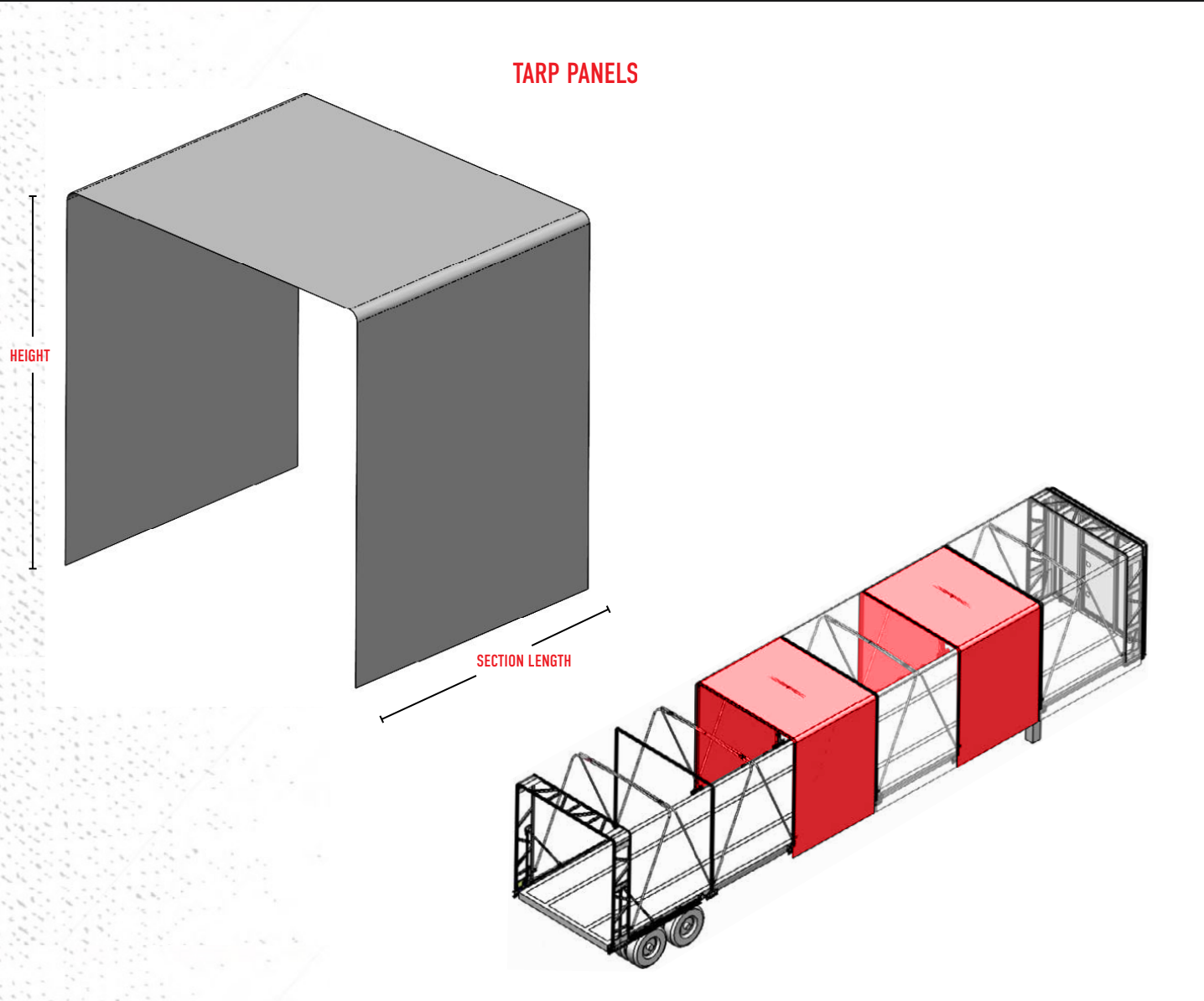 Aero: CXP Panel 106"H System 100"W Royal Blue Route One Trailers