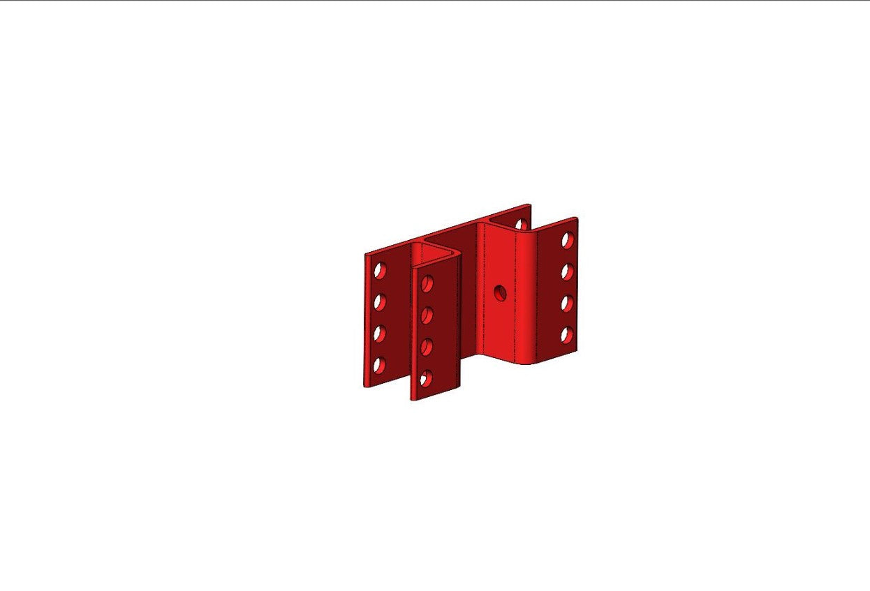 Push Up Bow Bracket Anodized Red